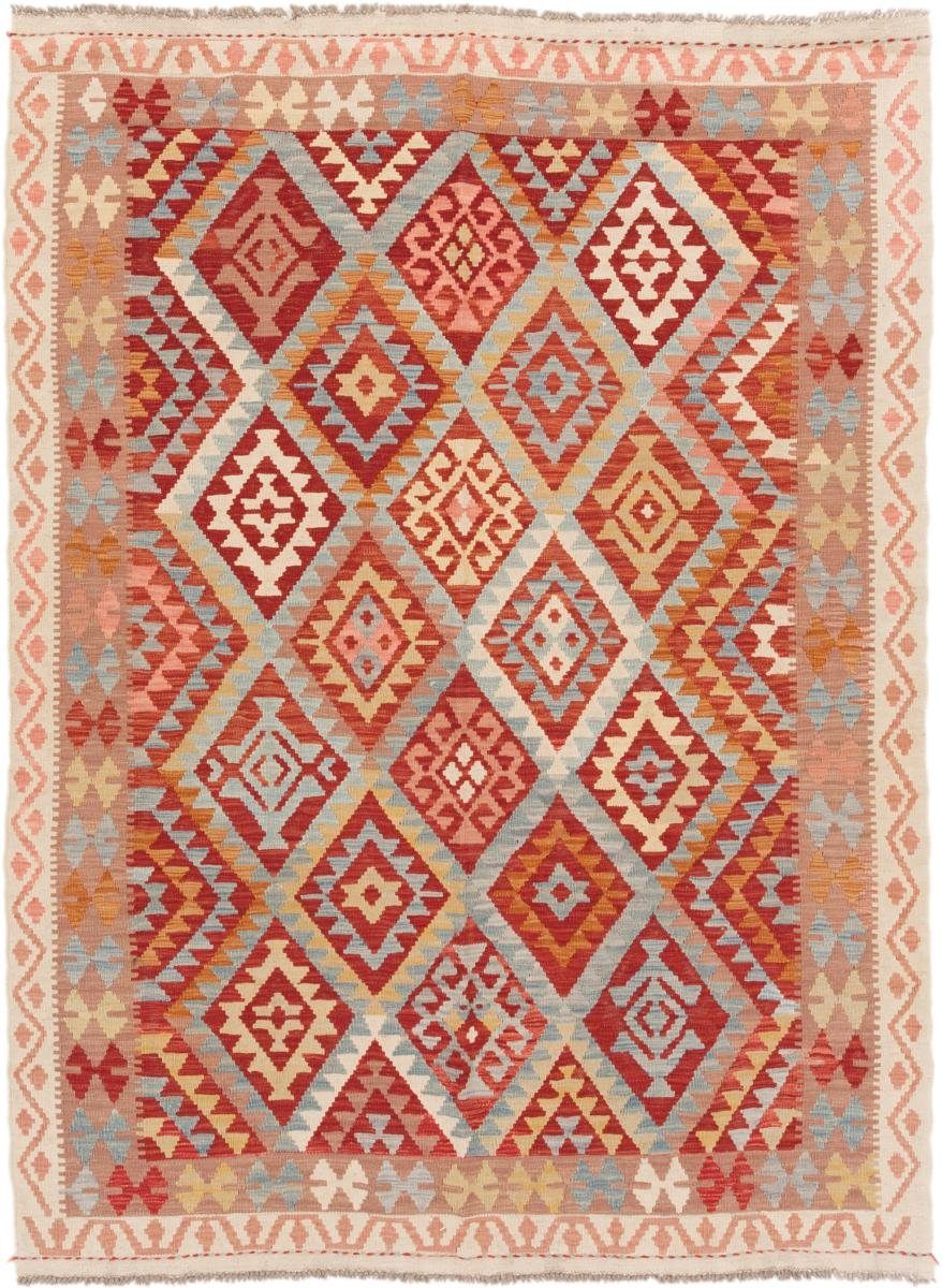 Orientteppich Kelim Afghan 174x234 Handgewebter Orientteppich, Nain Trading, rechteckig, Höhe: 3 mm
