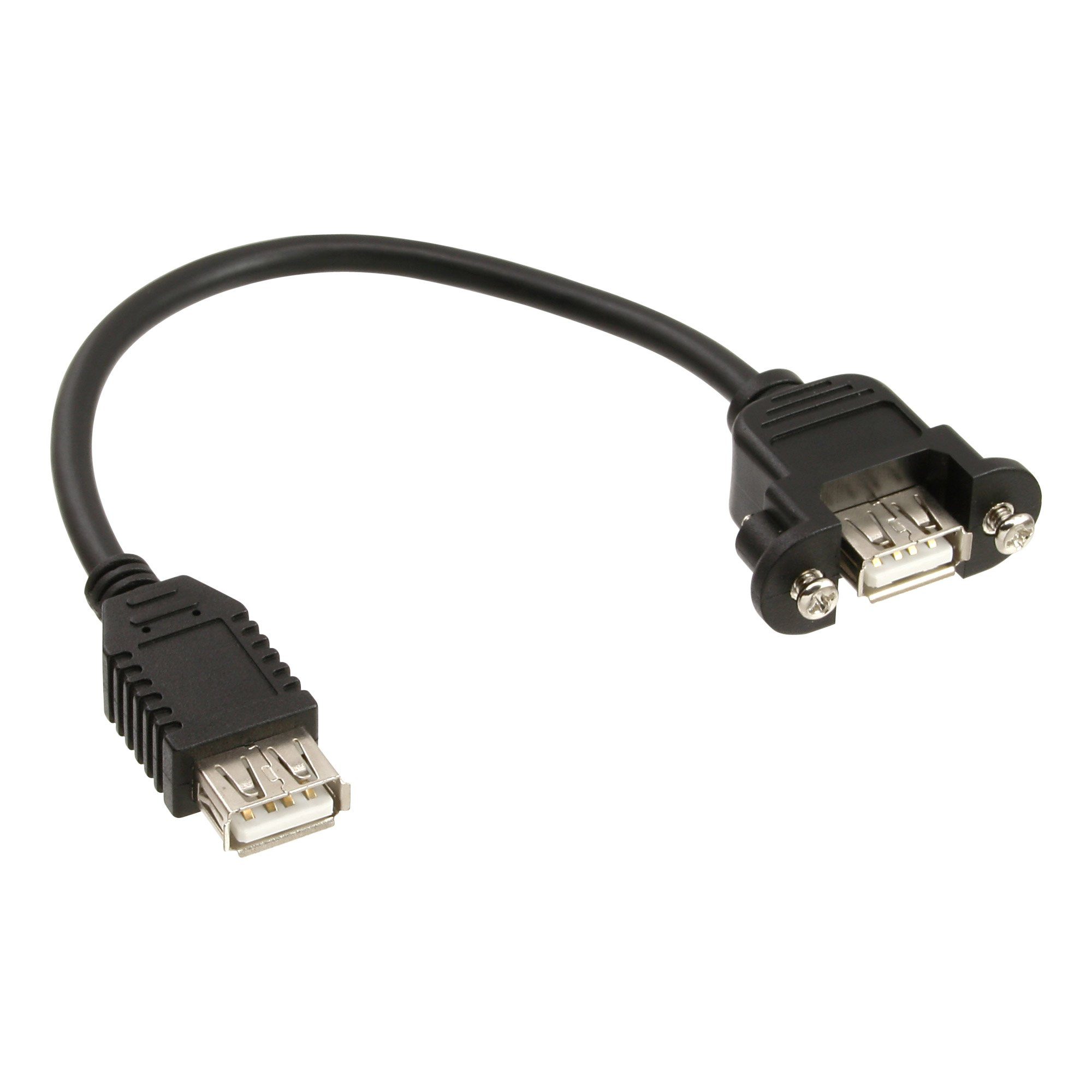 InLine® USB 2.0 Adapterkabel, Buchse A auf Einbaubuchse A, 0,20m USB-Adapter