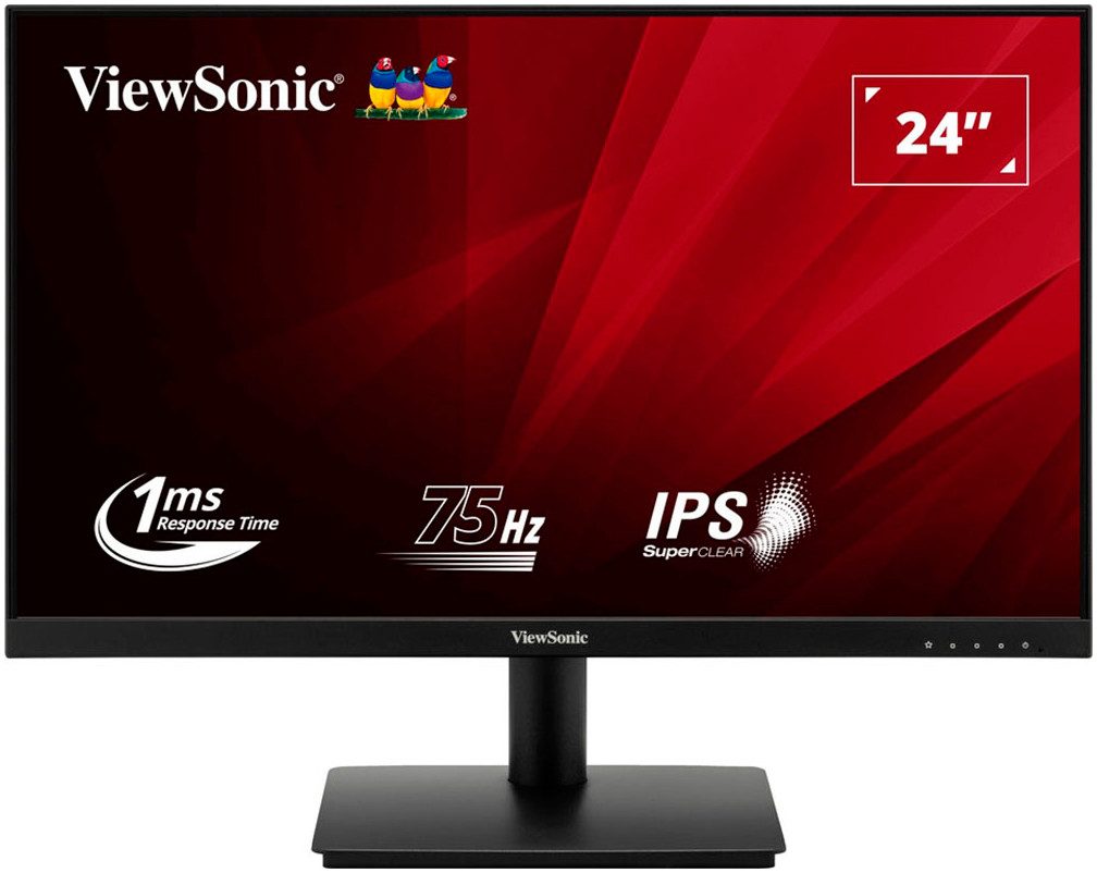 Viewsonic VS19971(VA240-H-2) LED-Monitor (61 cm/24 ", 1920 x 1080 px, Full HD, 1 ms Reaktionszeit, 75 Hz, SuperClear® IPS)