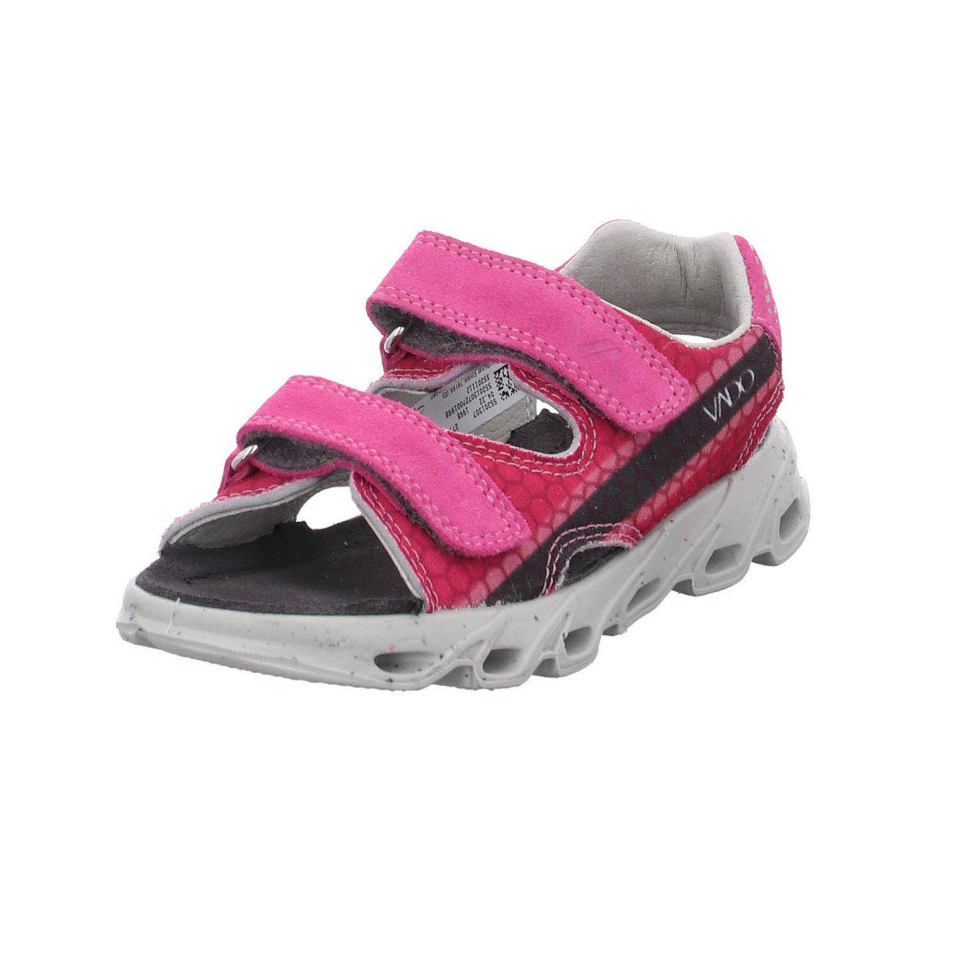 Vado Mädchen Sandalen Schuhe Beat Sandale Kinderschuhe Sandale Leder-/Textilkombination Fuchsia | Trekkingsandalen