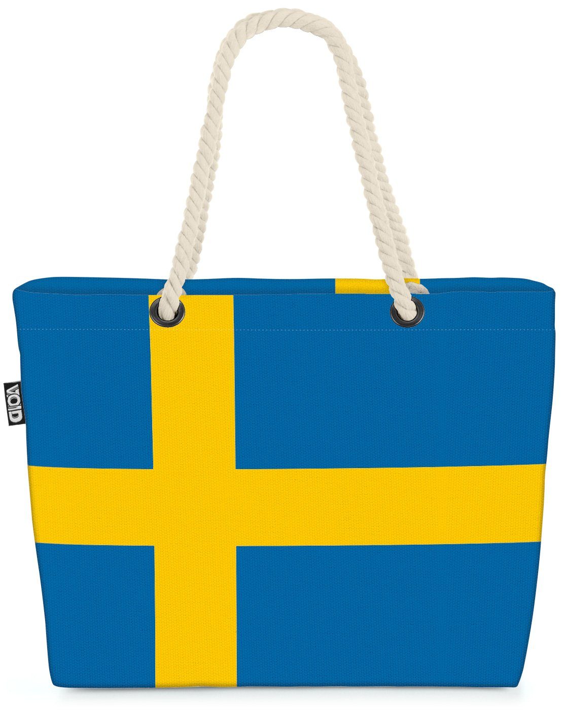 VOID Strandtasche (1-tlg), Schweden Flagge EM Länderflagge Fahne