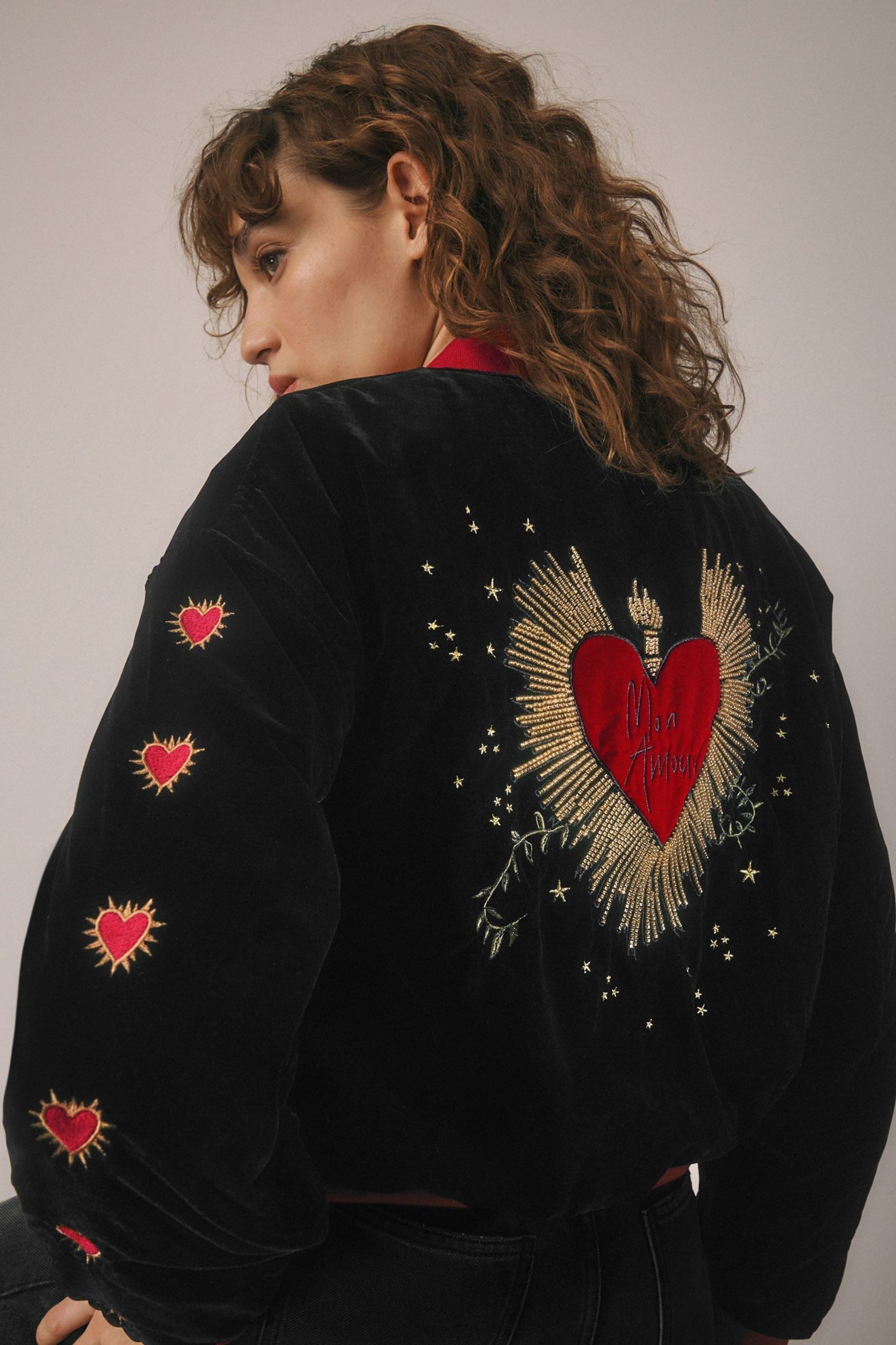 Rockett St George Bomberjacke Rockett St George Bomberjacke, Samt mit Stick günstig online kaufen