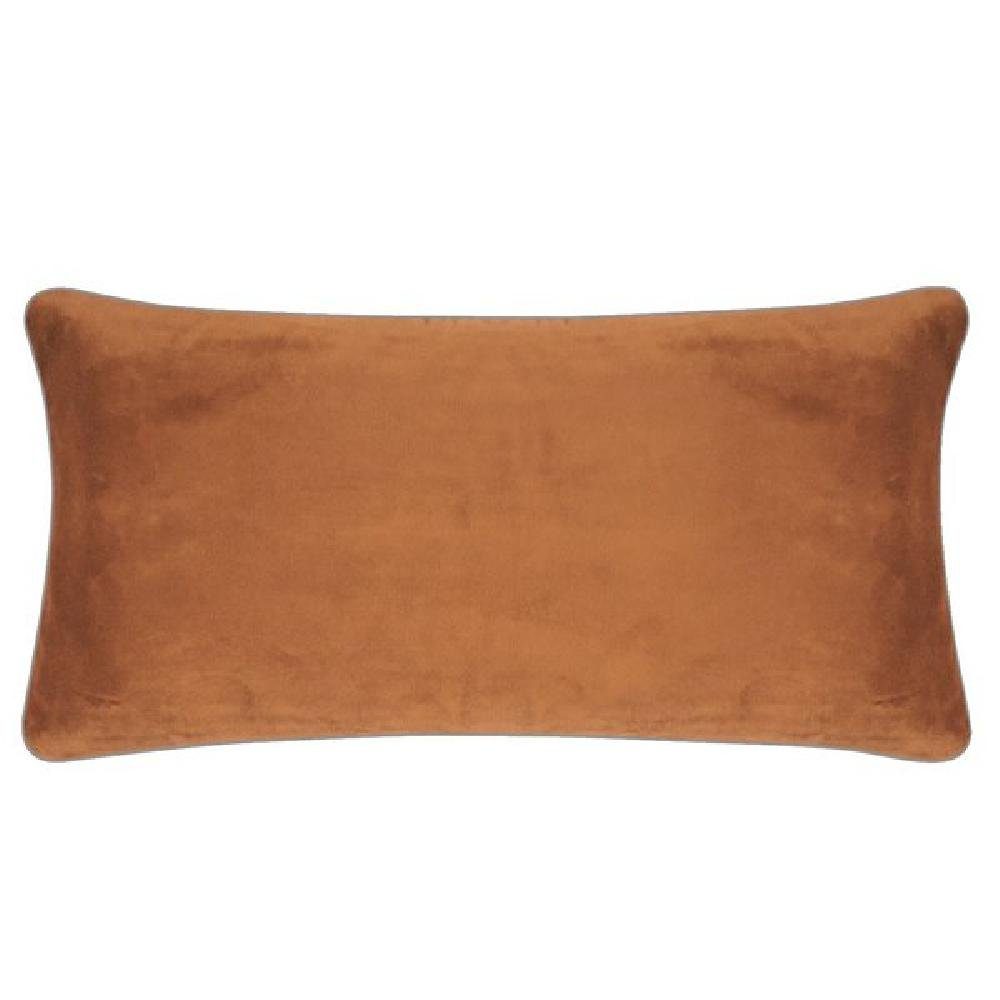 Braun Dekoobjekt Cognac Samt (35x60cm) Elegance PAD Kissenhülle