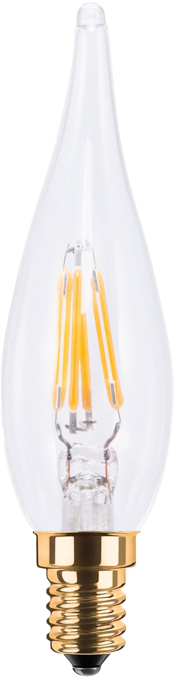 SEGULA LED-Leuchtmittel Vintage Line, E14, 1 St., Warmweiß, dimmbar, French Candle klar, E14, 1900K