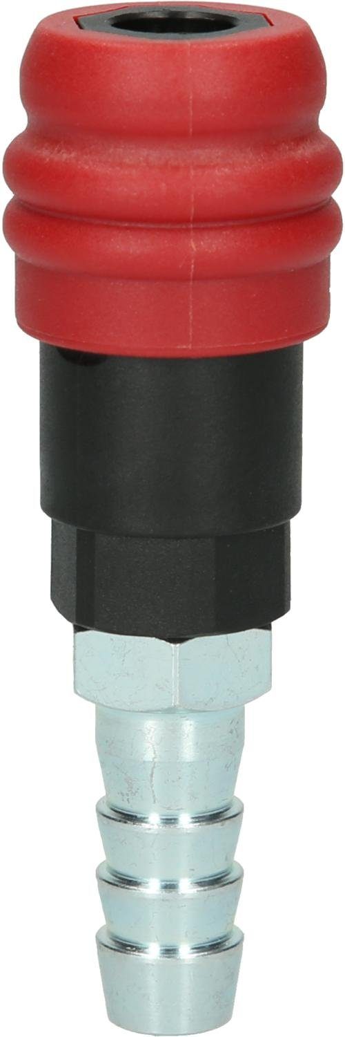 KS Tools 2 Stufen-Druckluft-Sicherheitskupplung Schlauchtülle, mit 14,5mm Schlauchverbinder