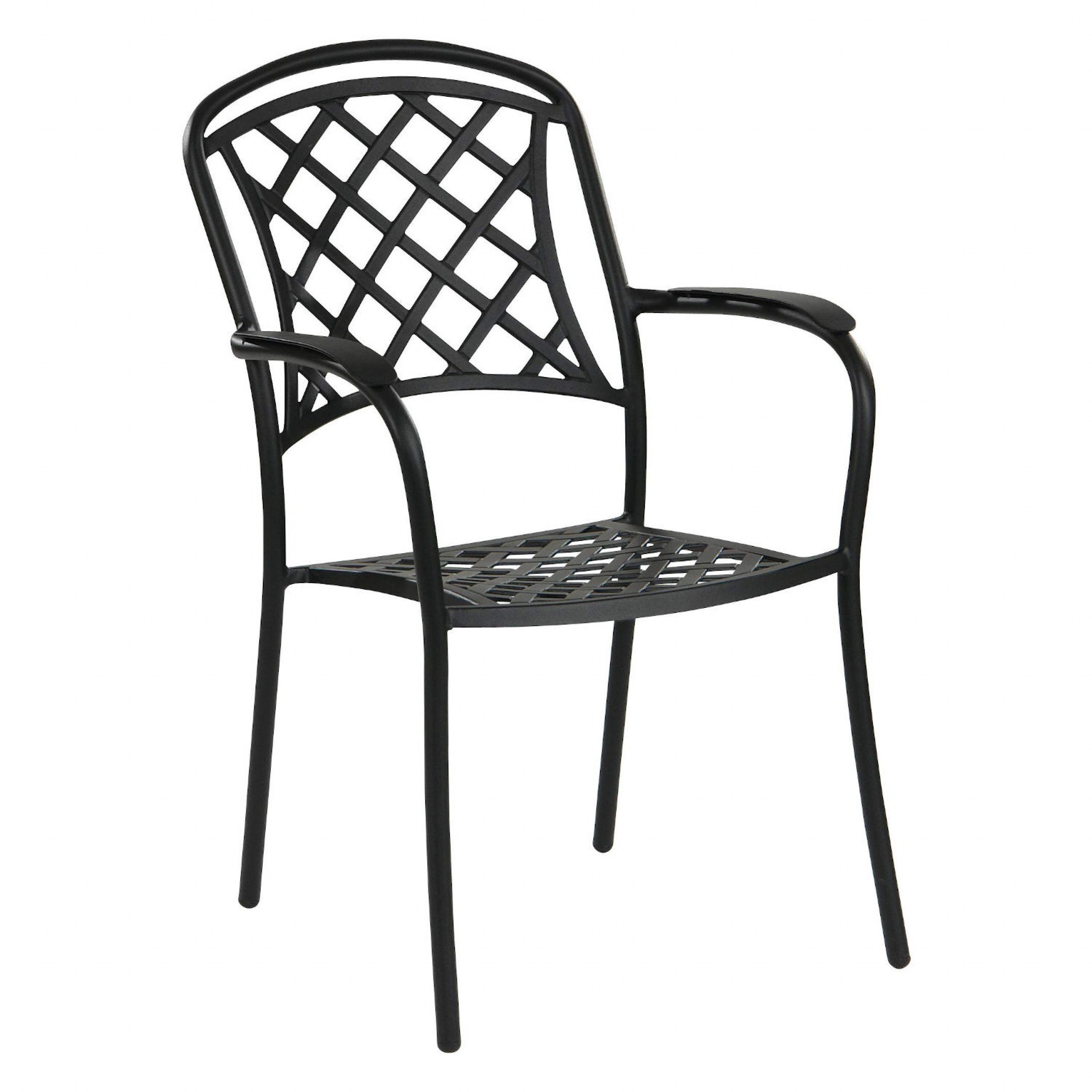 Inko Gartenstuhl Inko Stapelstuhl Capri Alu-Guss 64x59x91 cm Gartenstuhl stapelbar 2