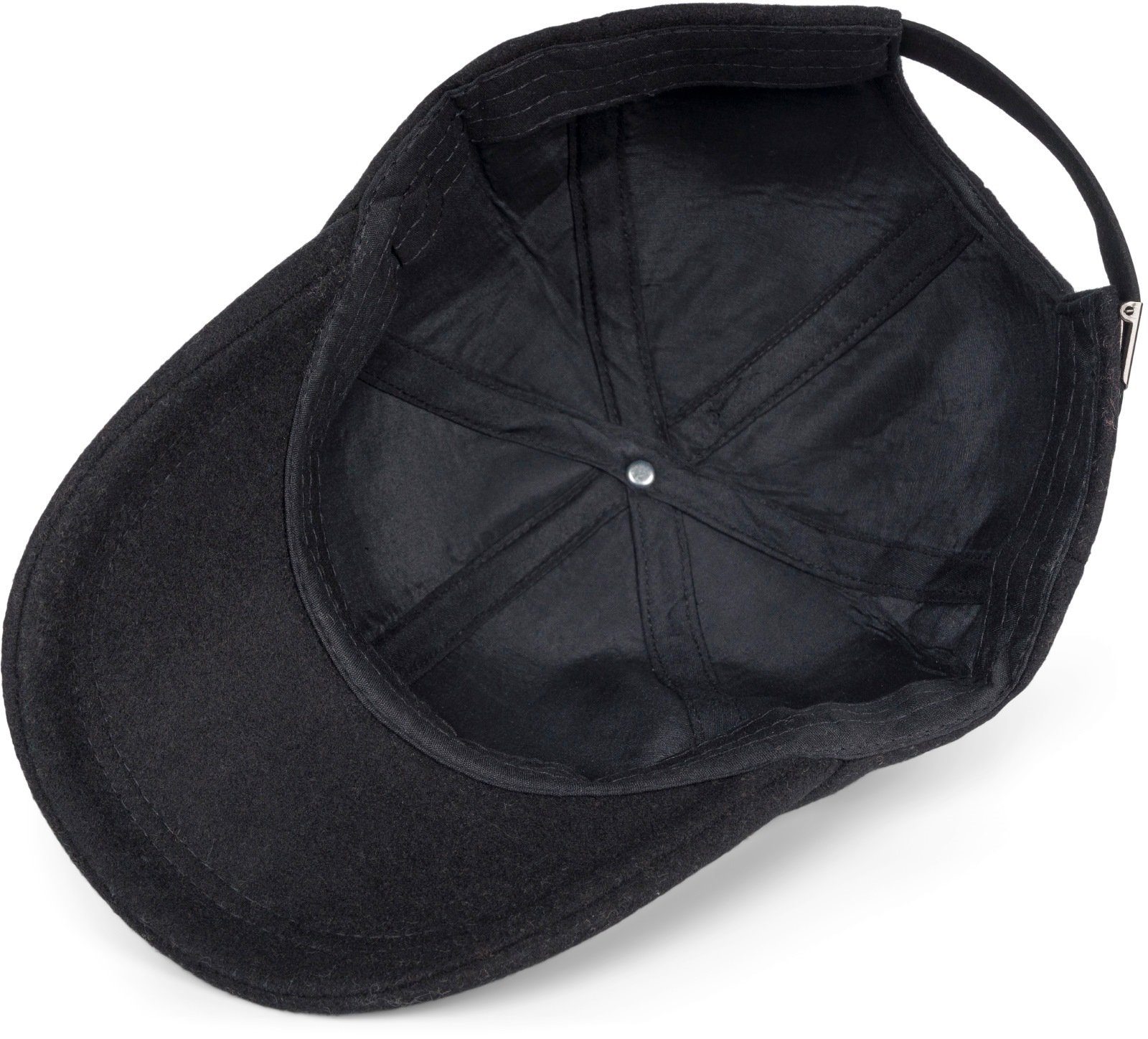 Wolle Schwarz styleBREAKER (1-St) Baseball Cap mit Baseball Cap