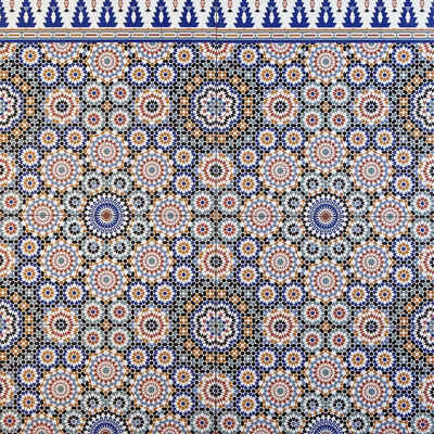 Casa Moro Keramik Wandfliese Orientalische Fliesen Tamaris 50x25 cm rechteckig 1qm bunt, mit Endlos Mosaik Muster