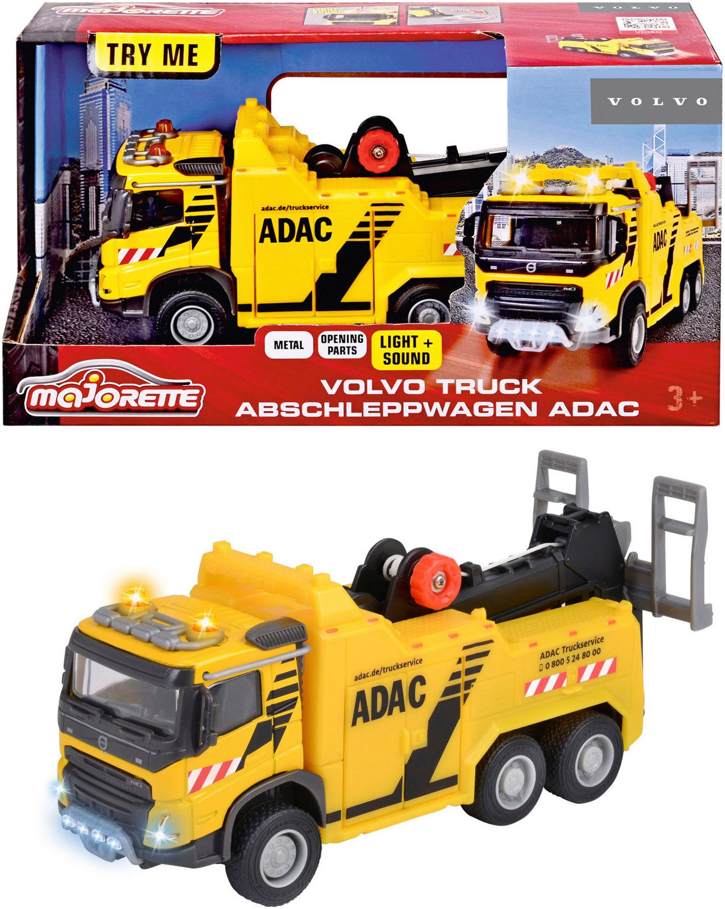 majORETTE Spielzeug-Abschlepper Volvo Truck Abschleppwagen ADAC günstig online kaufen