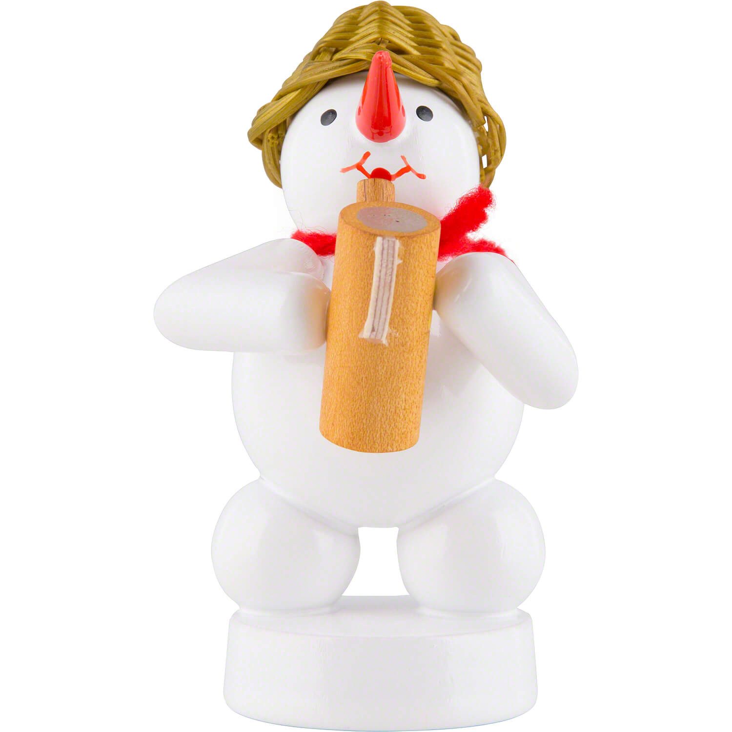 Volkskunst Zenker Dekofigur Schneemann Musikant mit Gießkanne (8cm) von Zenker Volkskunst