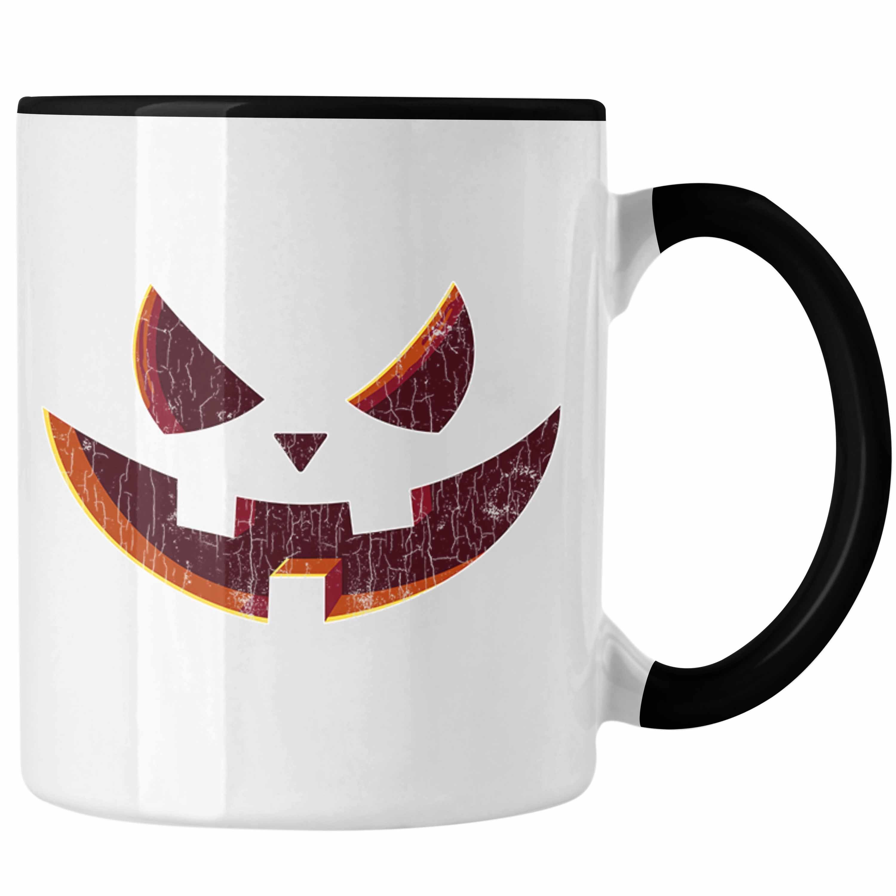 Schwarz Kürbis Kürbis Becher Tasse Tasse Halloween Dekoration Trendation Gesicht