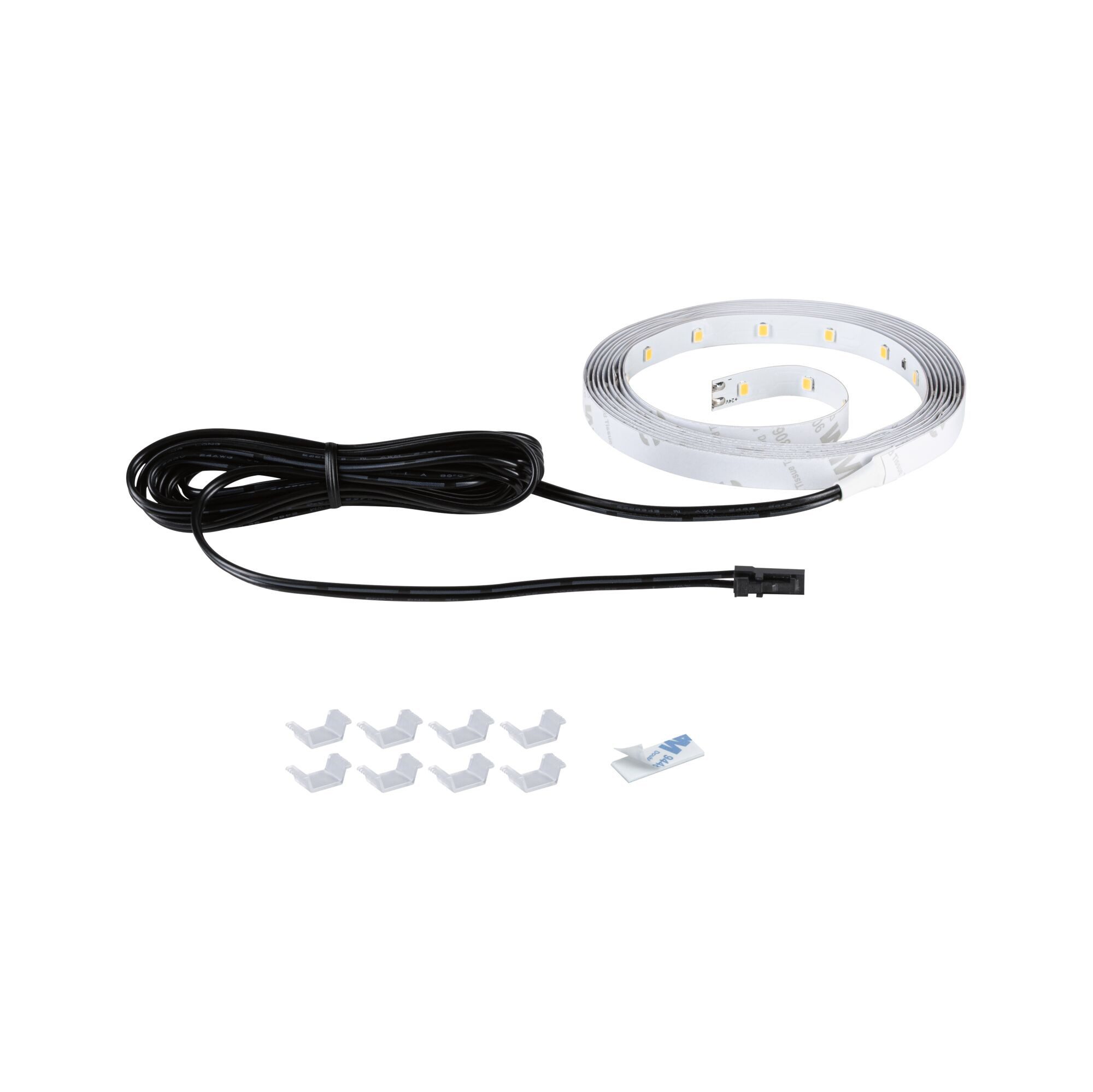 Paulmann LED Stripe LED Strip Akkustik Paneel Erweiterung Erweiterung 2,4m 3000K Schwarz – Bild 2 von 5