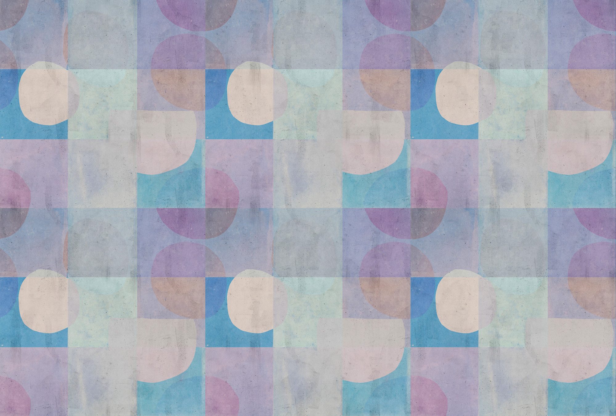 living walls Vliestapete Geometrische Tapete Pastellfarben Abstrakte Formen, glatt, matt, (1 St)