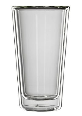 Bloomix Latte-Macchiato-Glas Milano, Glas, Doppelwandig, 4-teilig