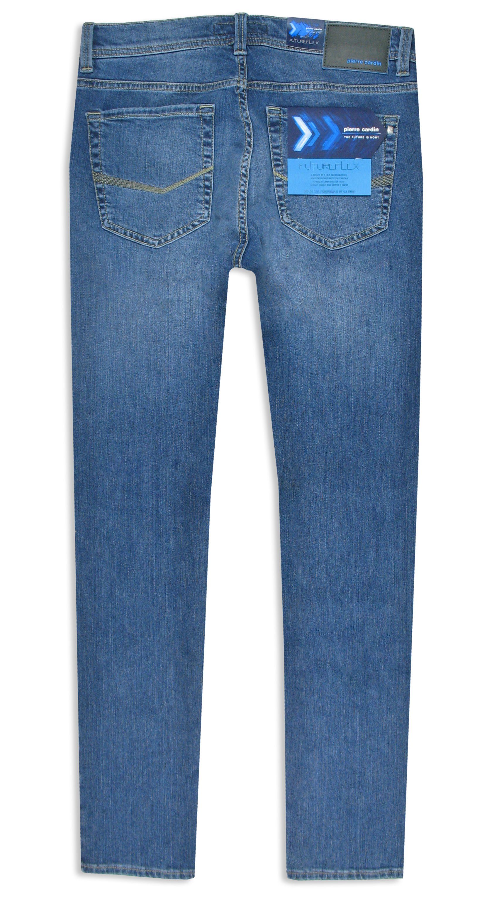 Pierre Cardin 5-Pocket-Jeans Lyon used authentic blue Futureflex Tapered summer