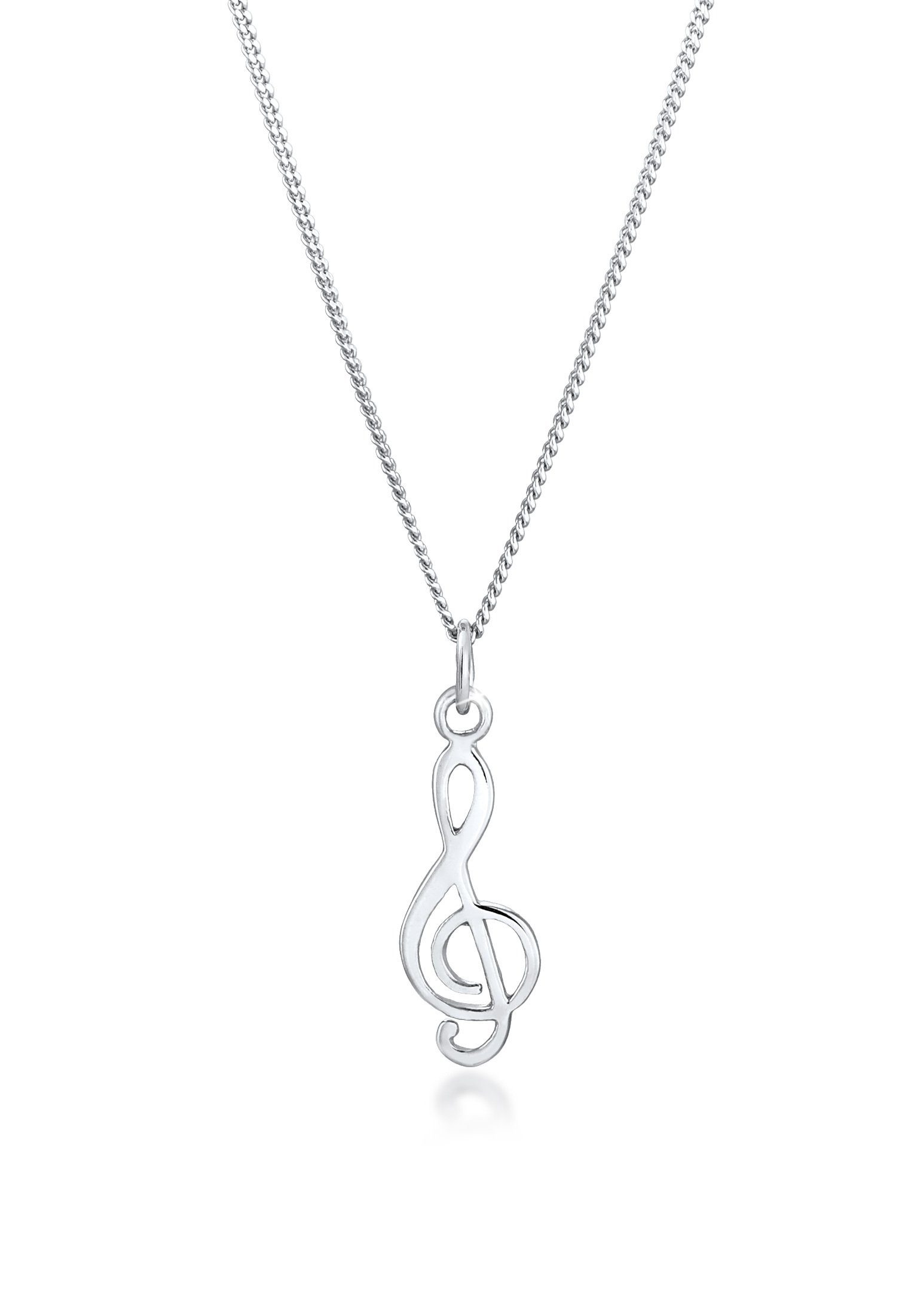 Elli Kette mit Anhänger Notenschlüssel Musik Symbol 925 Silber, Notenschlüs günstig online kaufen