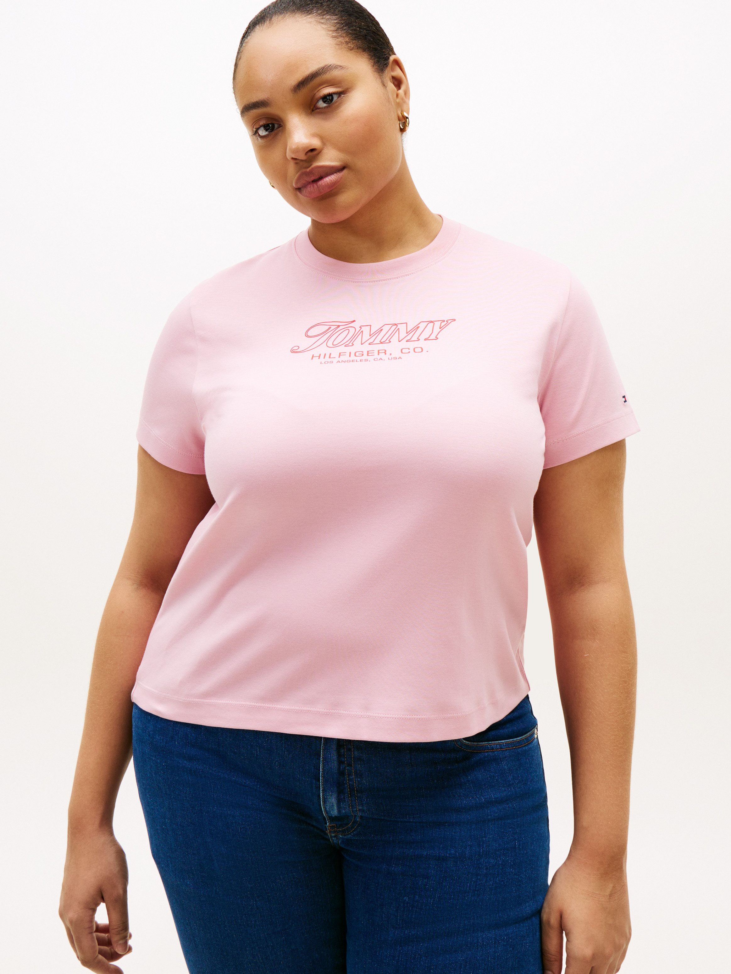Tommy Hilfiger Curve T-Shirt CRV FUN GRAPHIC REG C-NK SS TEE in großen Größ günstig online kaufen