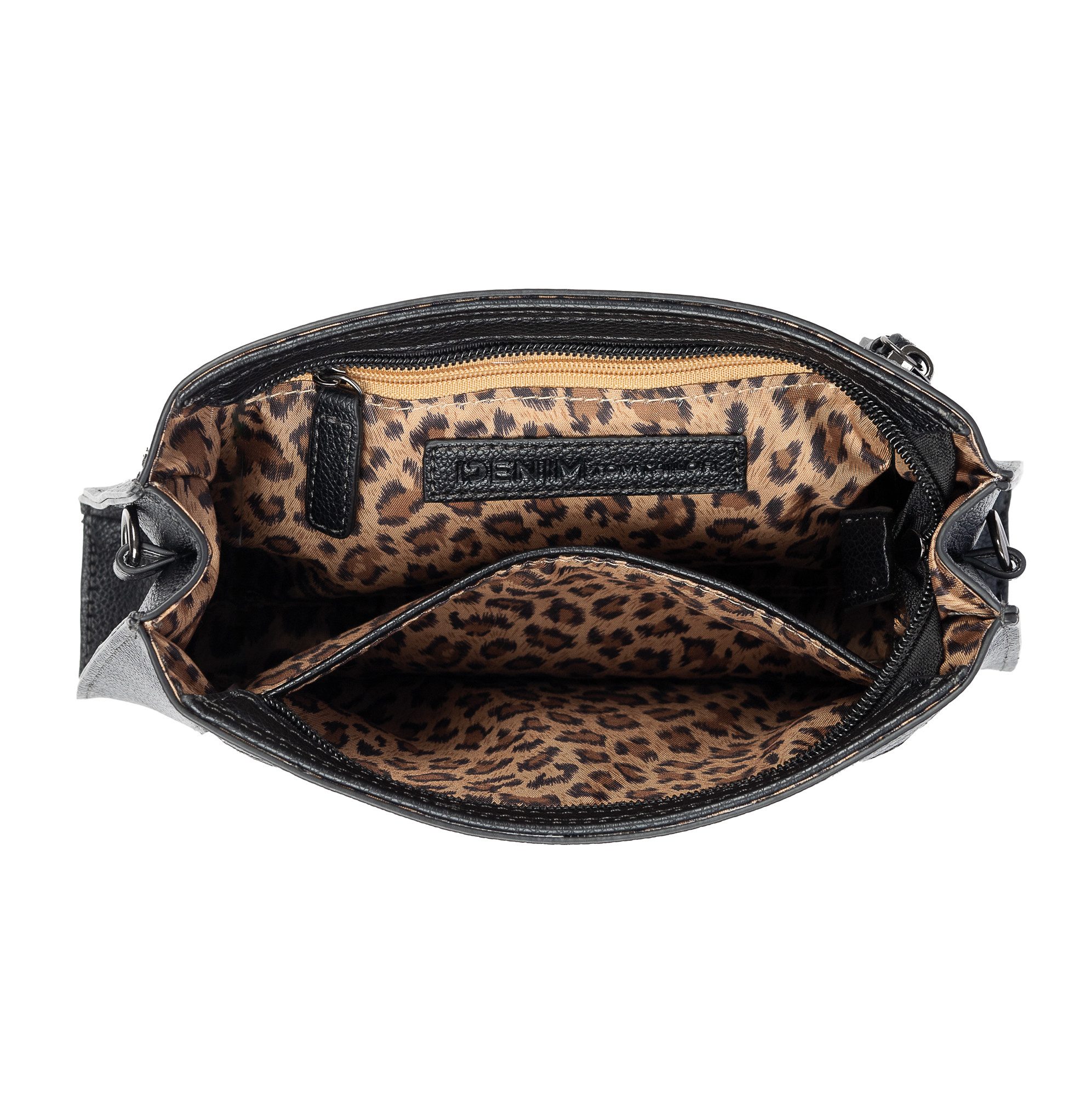 TOM TAILOR Denim Umhängetasche Lennon, Damen Schultertasche, Handtasche mit abnehmbarer Metallkette