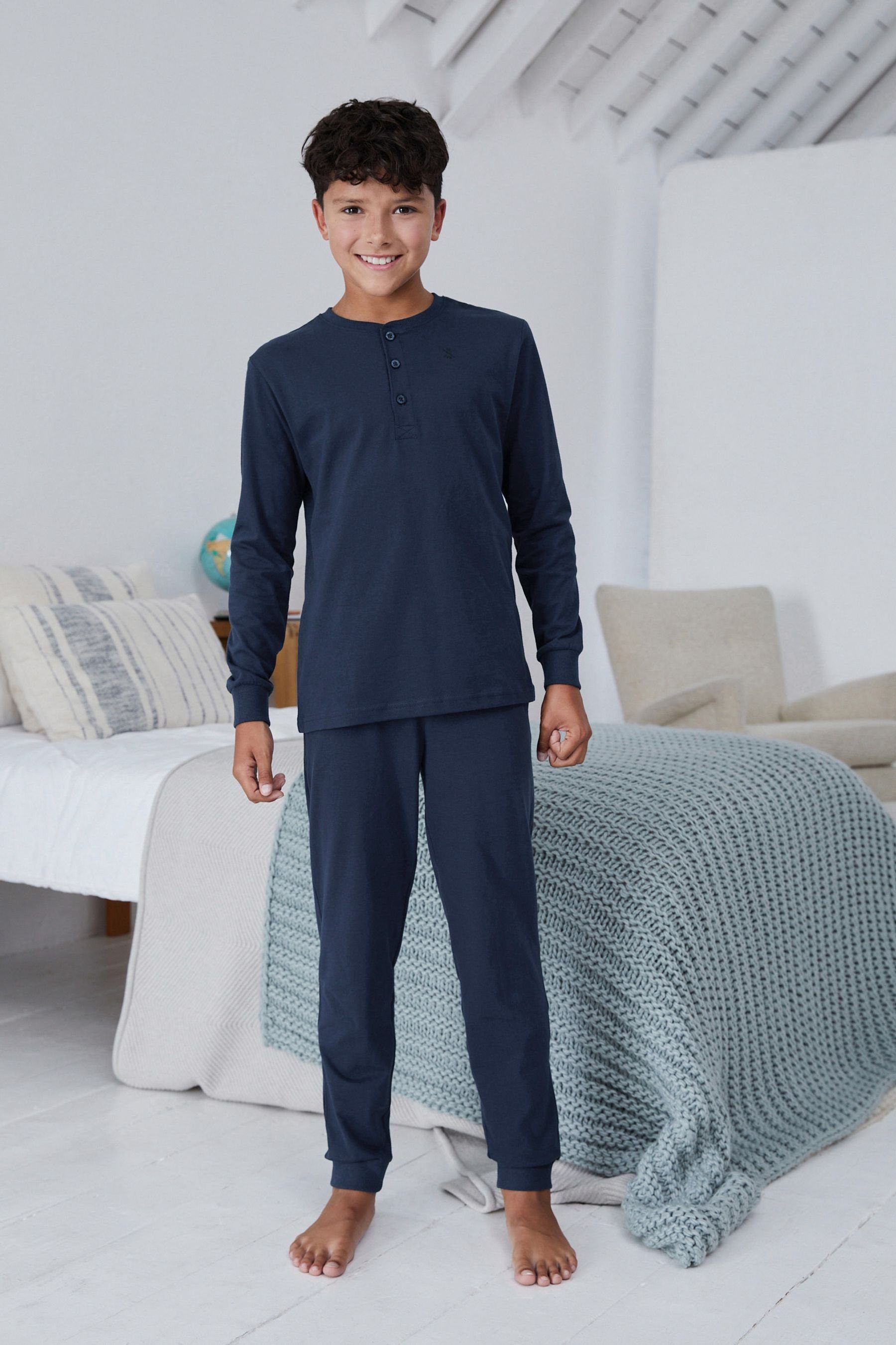 Navy Blue/Grey (4 Next Pyjama im 2er-Pack Pyjamas tlg)