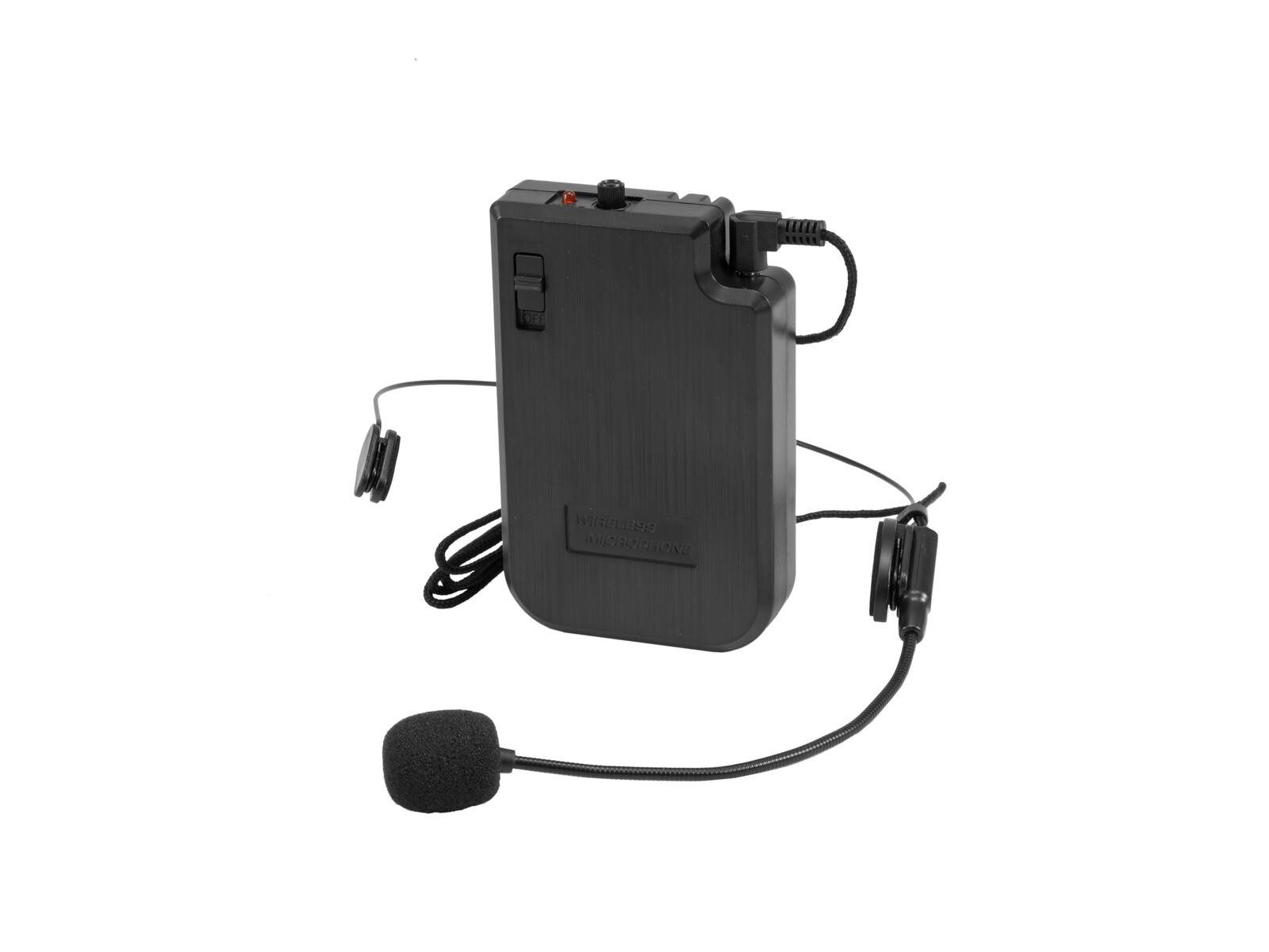 OMNITRONIC WAMS-10BT2 MK2 Taschensender inkl. Kopfbügelmikrofon 865MHz Lautsprechersystem