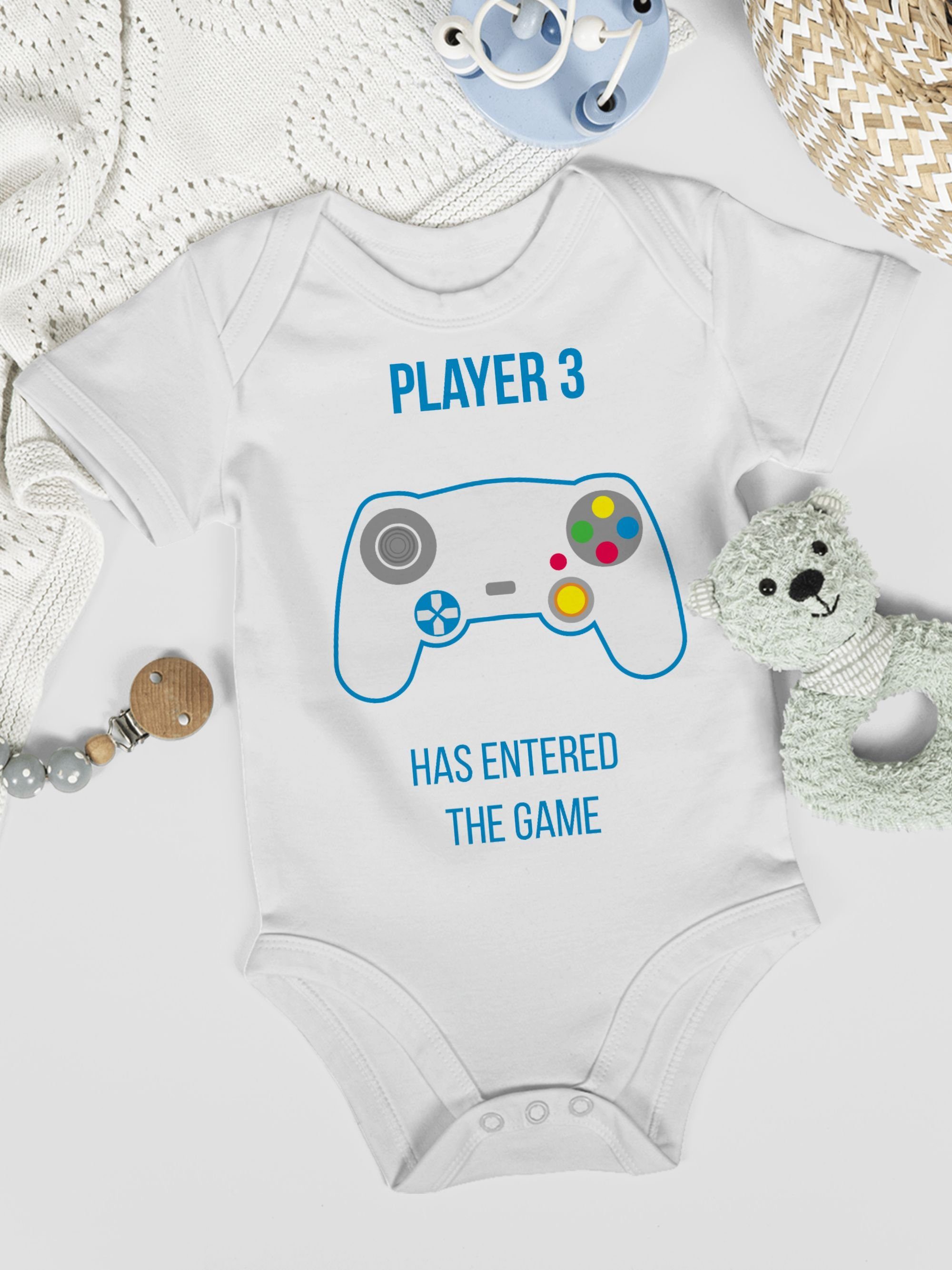 Shirtracer entered the Baby weiß Trends Weiß has Aktuelle game 2 Player Shirtbody 3 Controller