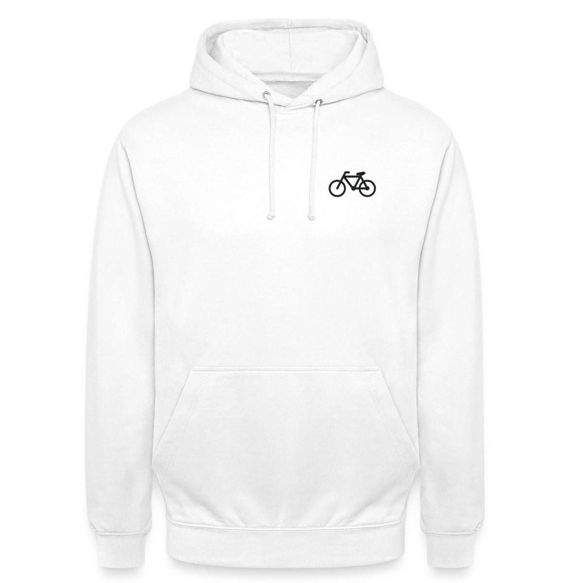 Spreadshirt Hoodie Stickerei Fahrrad, Silhouette Rennrad Unisex Hoodie (1-tlg)