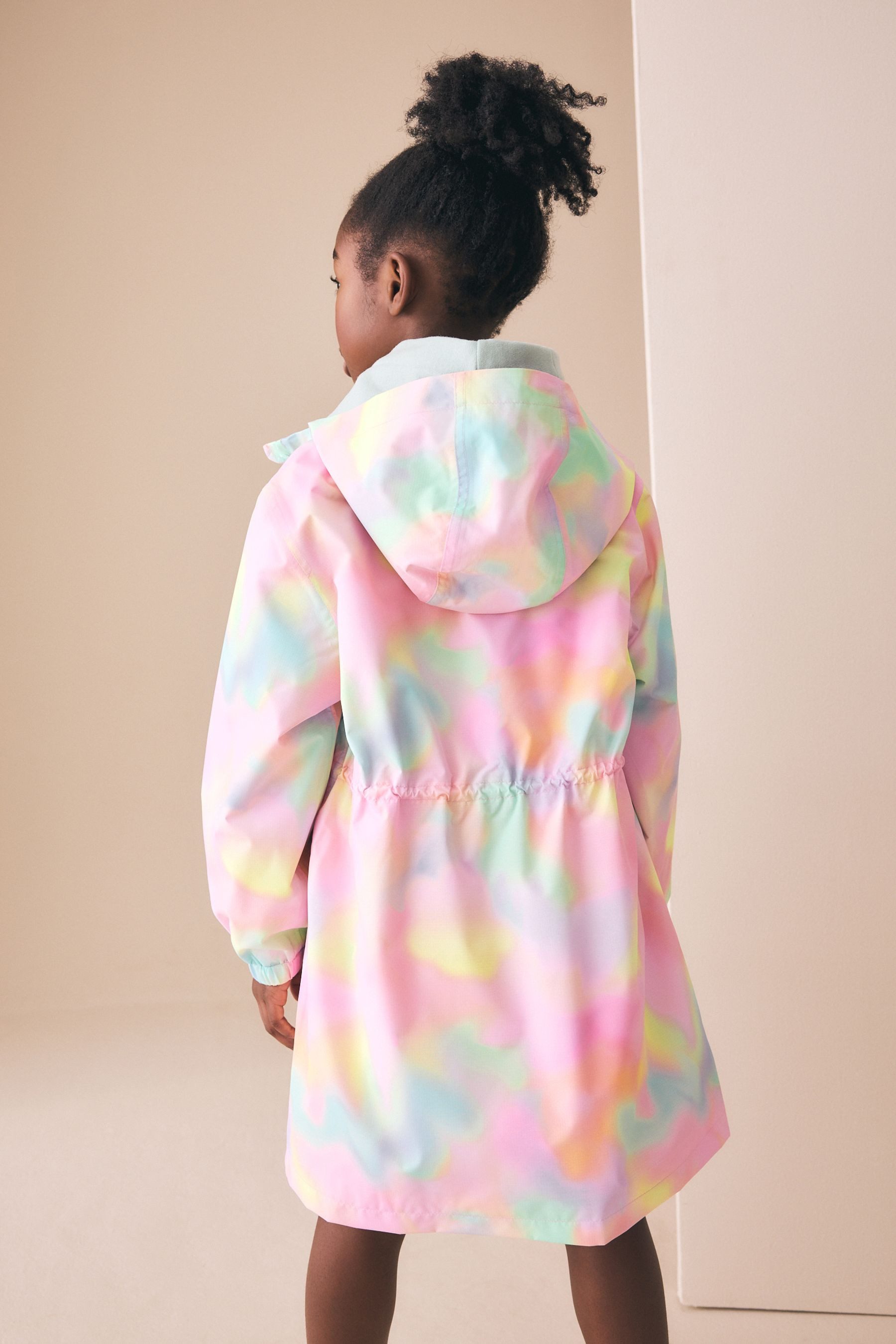 Next Regenjacke Wasserabweisender Regenmantel mit Fleecefutter (1-St)