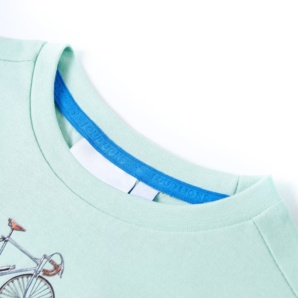 vidaXL T-Shirt Kinder-T-Shirt Helles Minzgrün 116