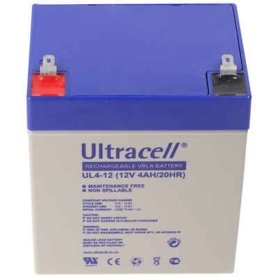 Ultracell »Ultracell UL4-12 12V 4Ah Bleiakku AGM Blei Gel Akk« Bleiakkus