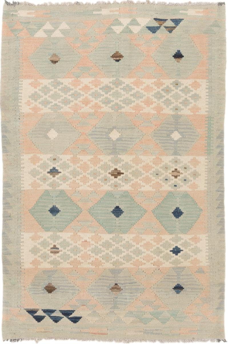 Orientteppich Kelim Afghan 90x139 Handgewebter Orientteppich, Nain Trading, rechteckig, Höhe: 3 mm