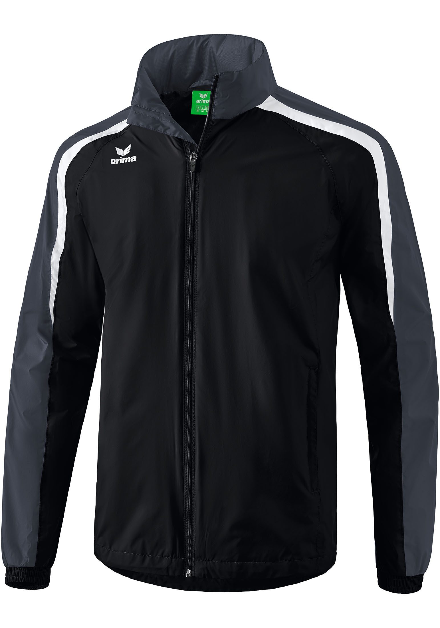 Erima Allwetterjacke Kinder Liga 2.0 Allwetterjacke - Hoher Stehkragen mit integrierter Kapuze