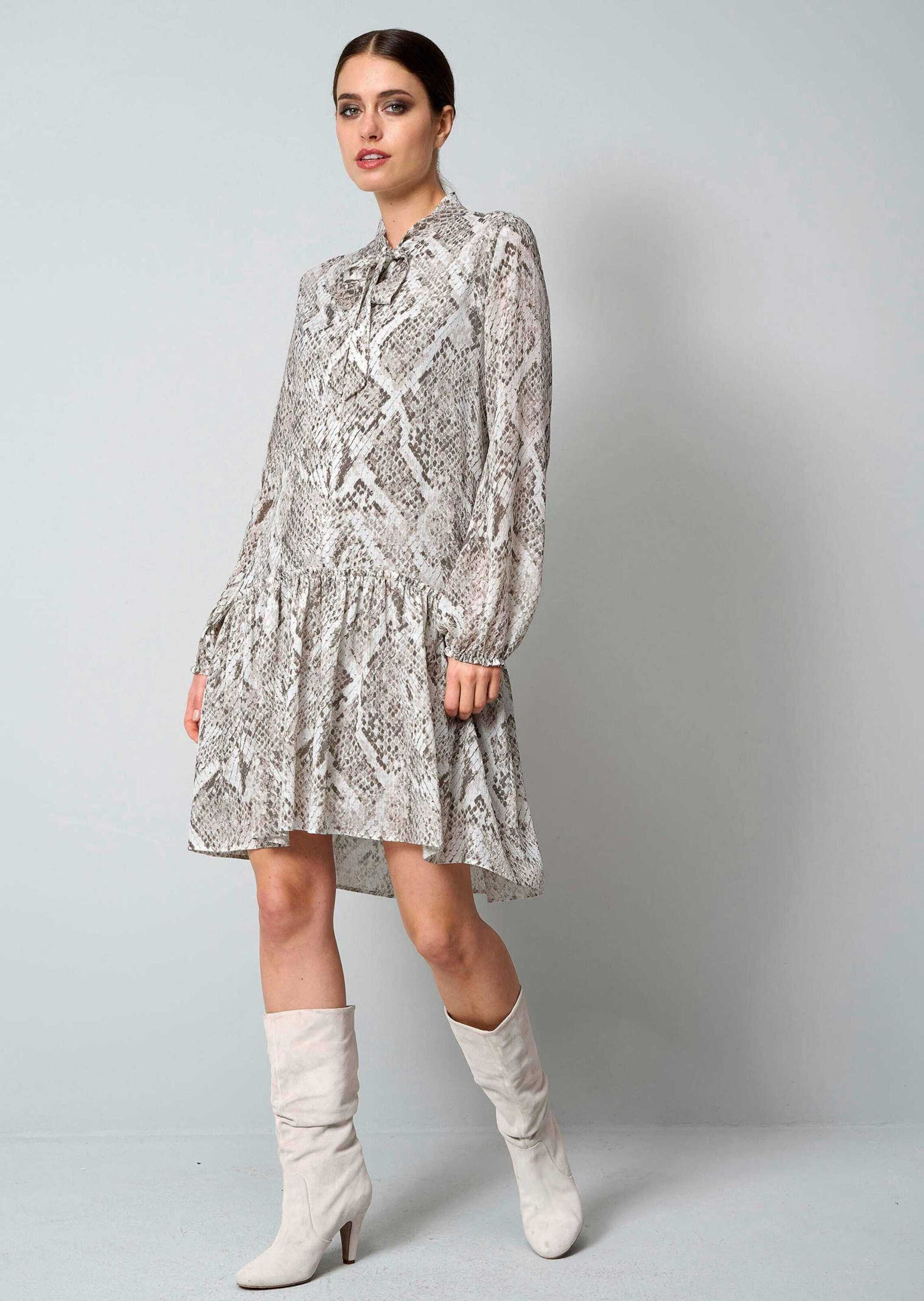 Alba Moda Druckkleid Druckkleid mit V-Ausschnitt günstig online kaufen
