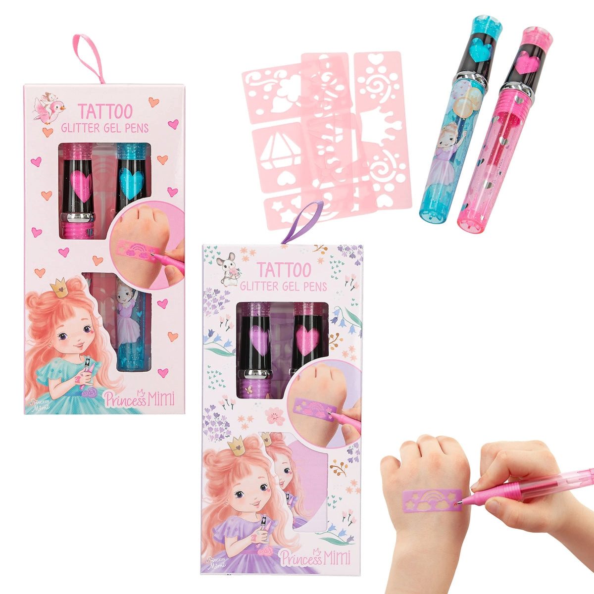 Depesche Spiel Princess Mimi Tattoo Glitzer Gelstifte