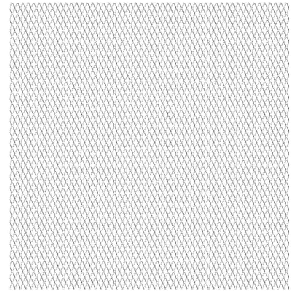 vidaXL Gartenzaun Gittermatte Streckmetall Edelstahl 100x85 cm 20x10x2 mm, (1-St)