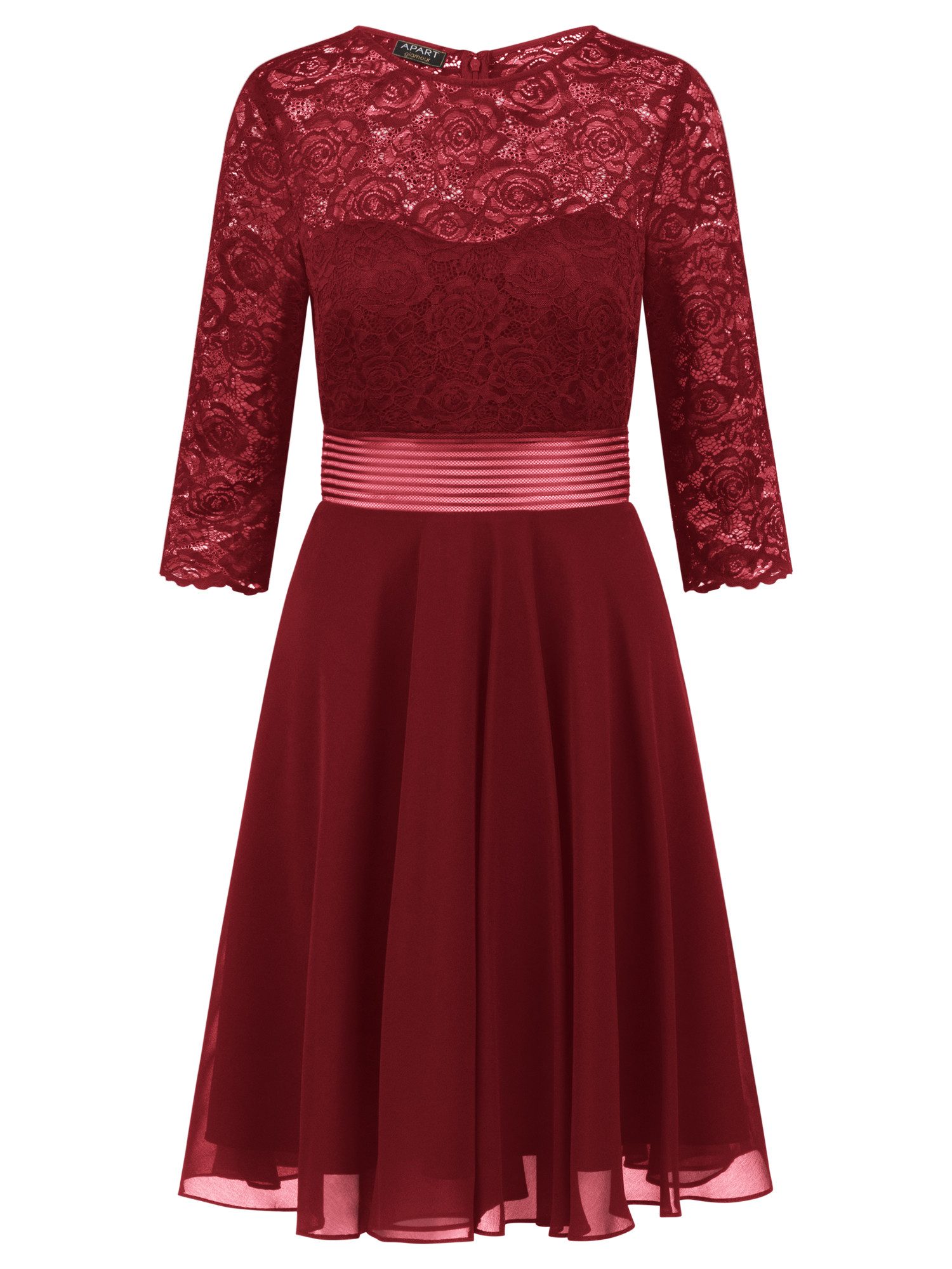 APART Cocktailkleid im Materialmix aus weicher elastischer Spitze und Chiffon mehr