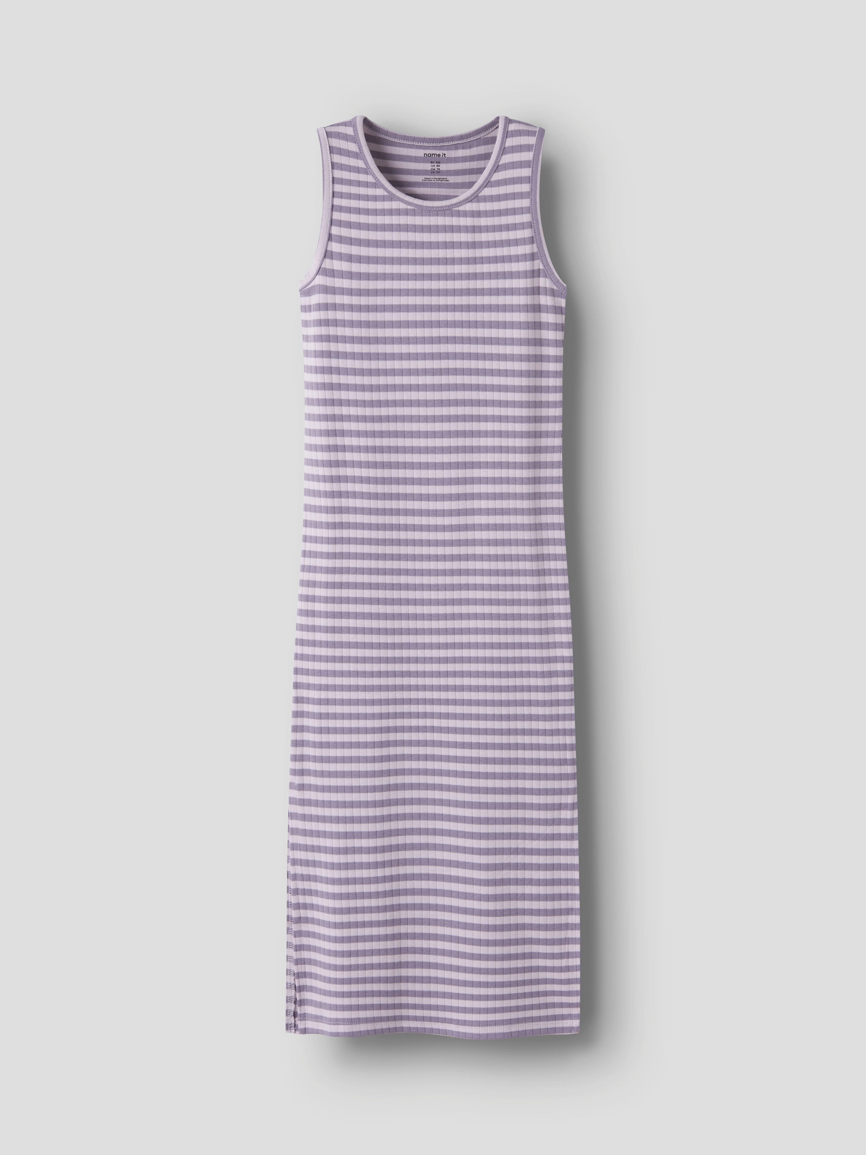 Name It Maxikleid NKFSURAJA XSL SL MAXI DRESS NOOS Baumwollmischung, mit Stretch, Jersey, Seitenschlitze