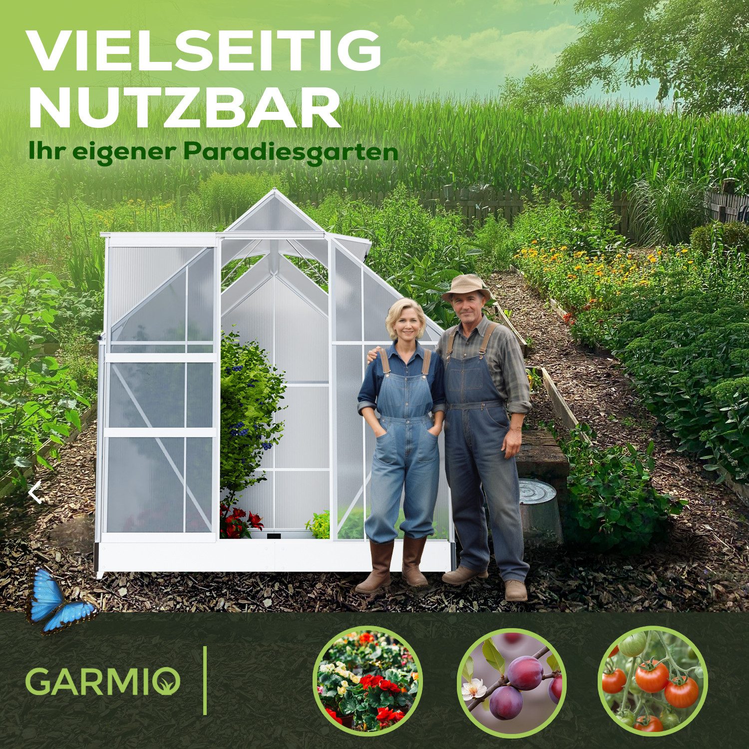 GARMIO Gewächshaus Gewächshaus CUNEO a...