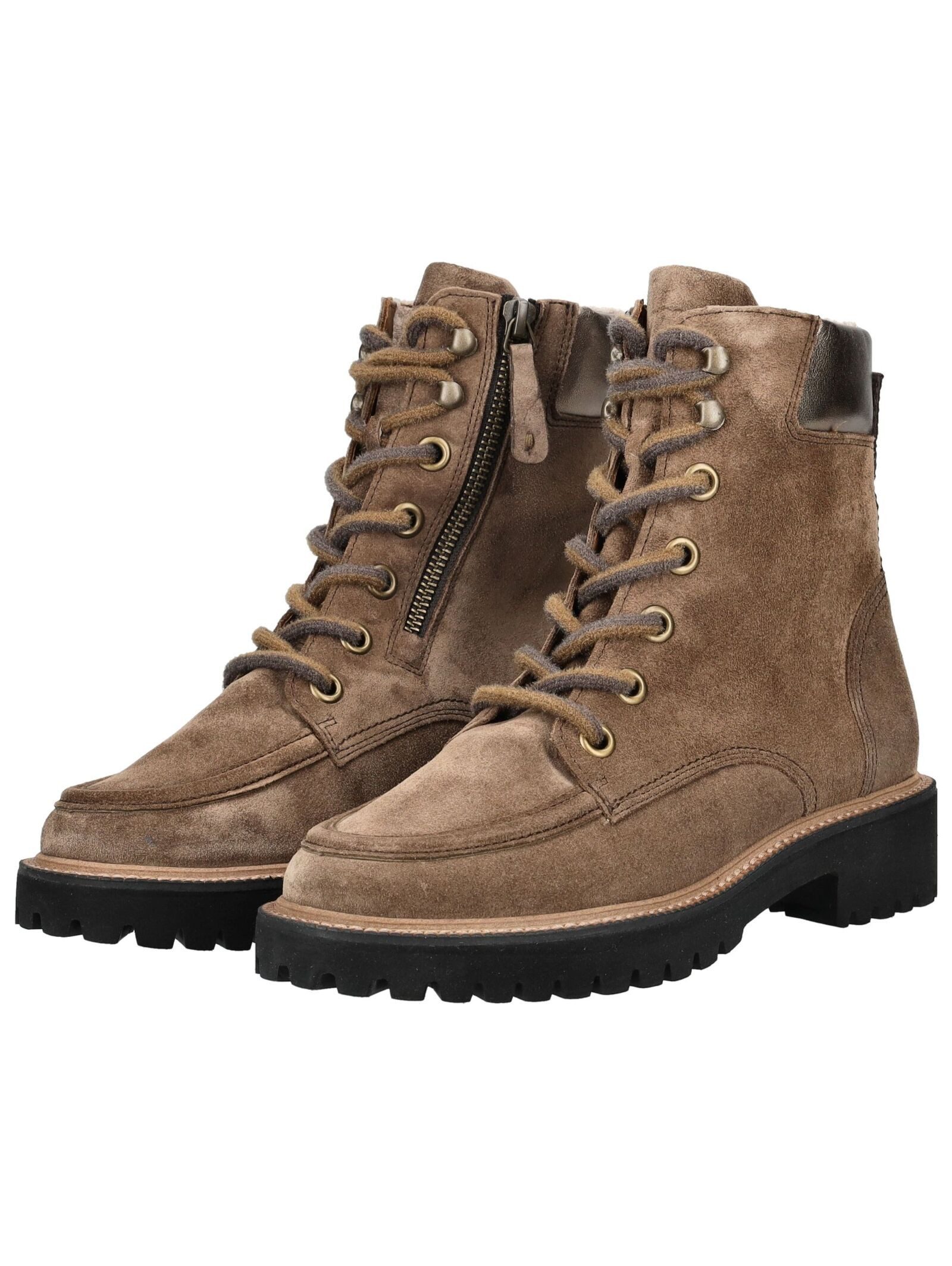 Paul Green Paul Green Stiefelette Veloursleder Schnürstiefelette