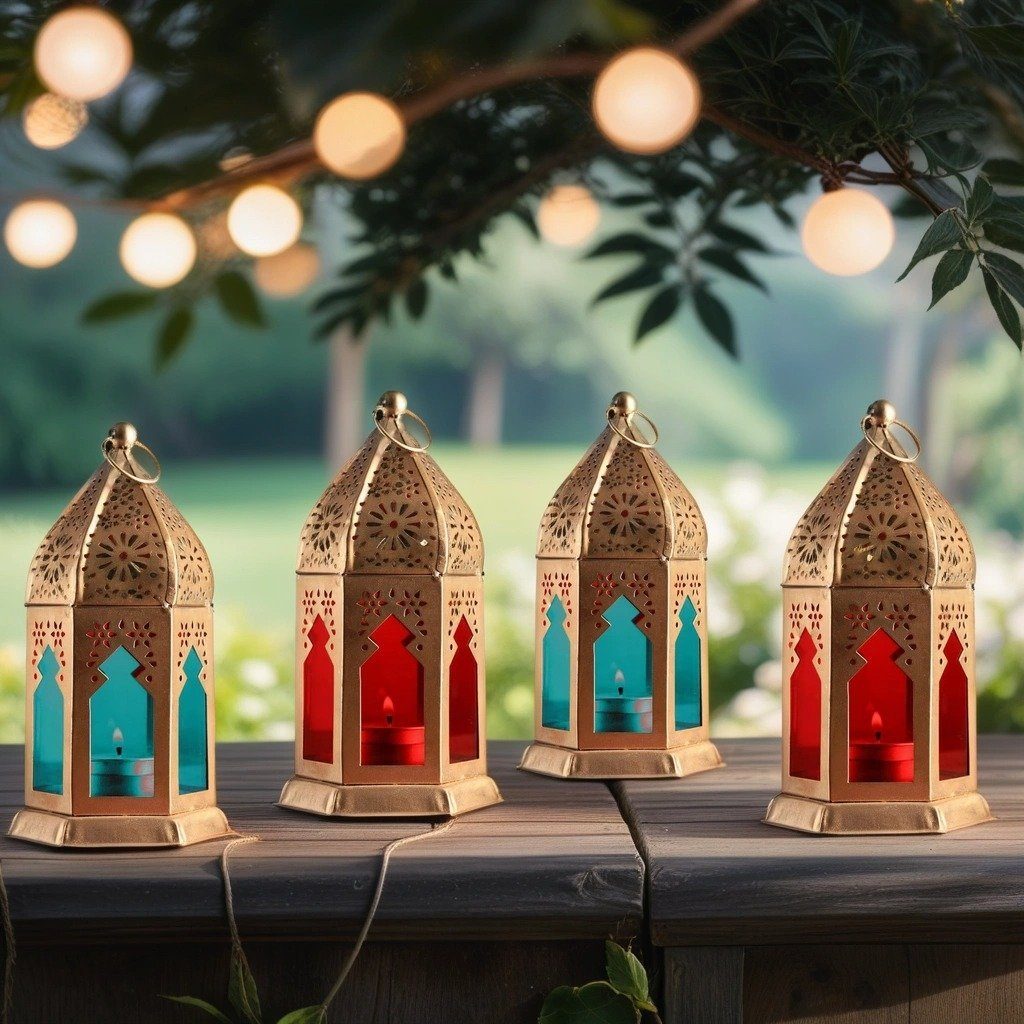 Marrakesch Orient & Mediterran Interior Teelichthalter 4er Set Orientalisch günstig online kaufen