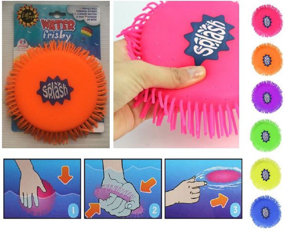 Luna24 simply great ideas... Wasserspiel Wasser Zottel-Wurfscheibe - Der Wasser-Spiele-Spaß, 3er-Set, (1 tlg)