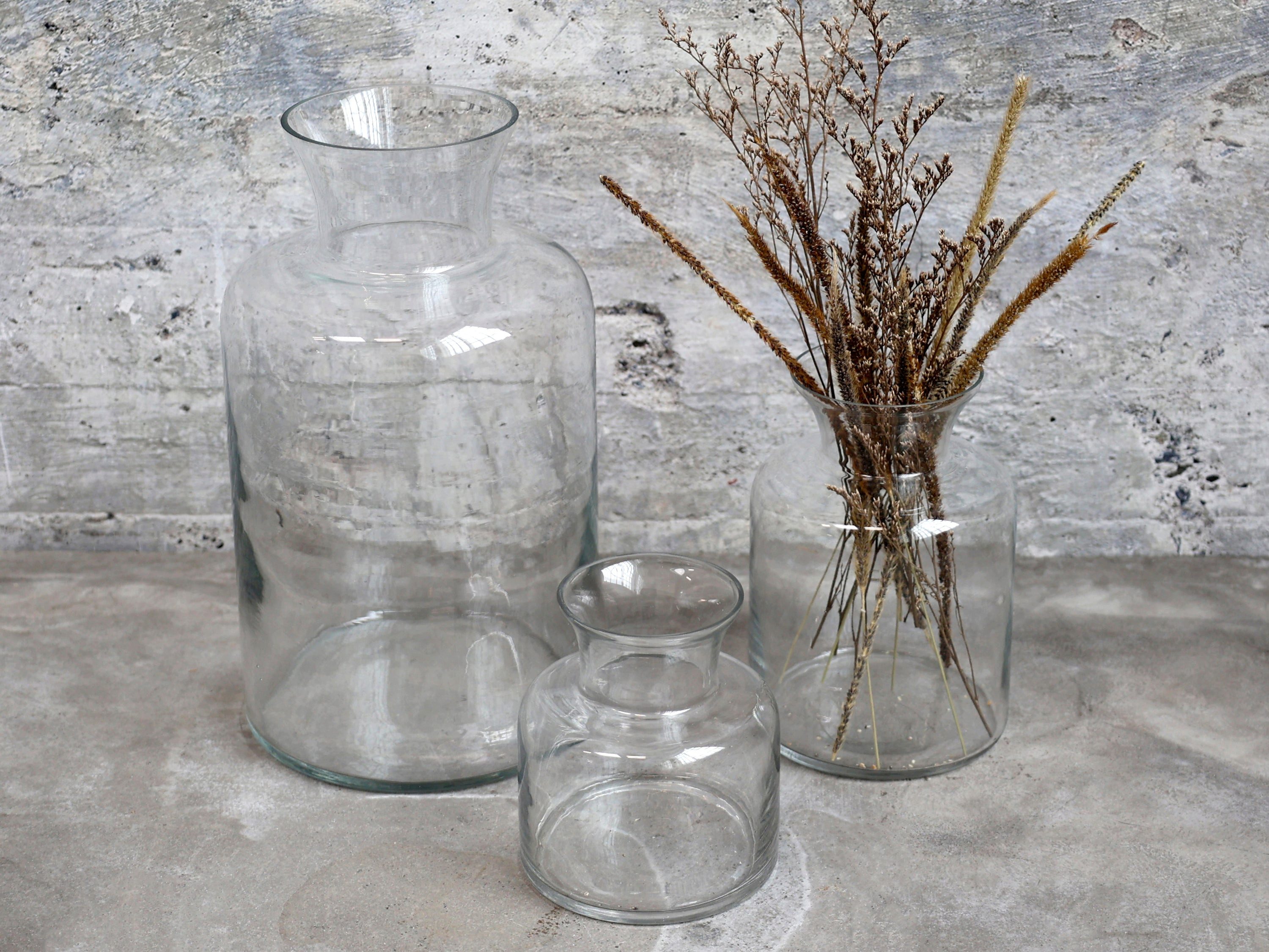 Chic Antique Dekovase Chic Antique Vase aus Glas – dekorative Glasvase