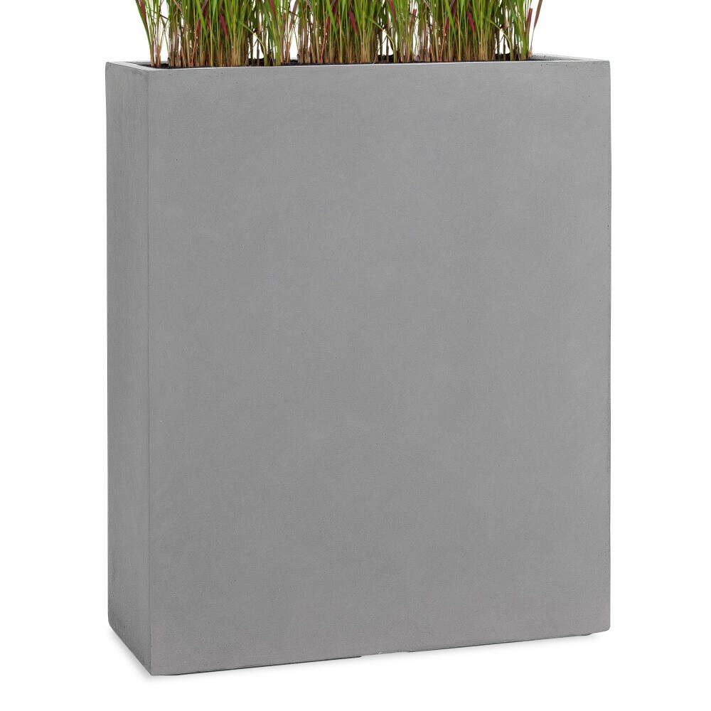 Pflanzwerk® Pflanzkübel DIVIDER Premium Blumenkübel Raumteiler Hochbeet Fiberglas, Fiberglas - Handgefertigt - Rechteckig - Frostbeständig