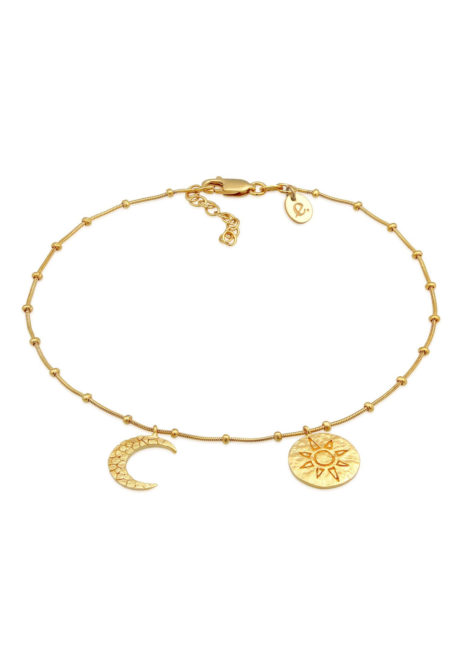 Gold Mond 925 Sonne Silber, Elli Armband Astro