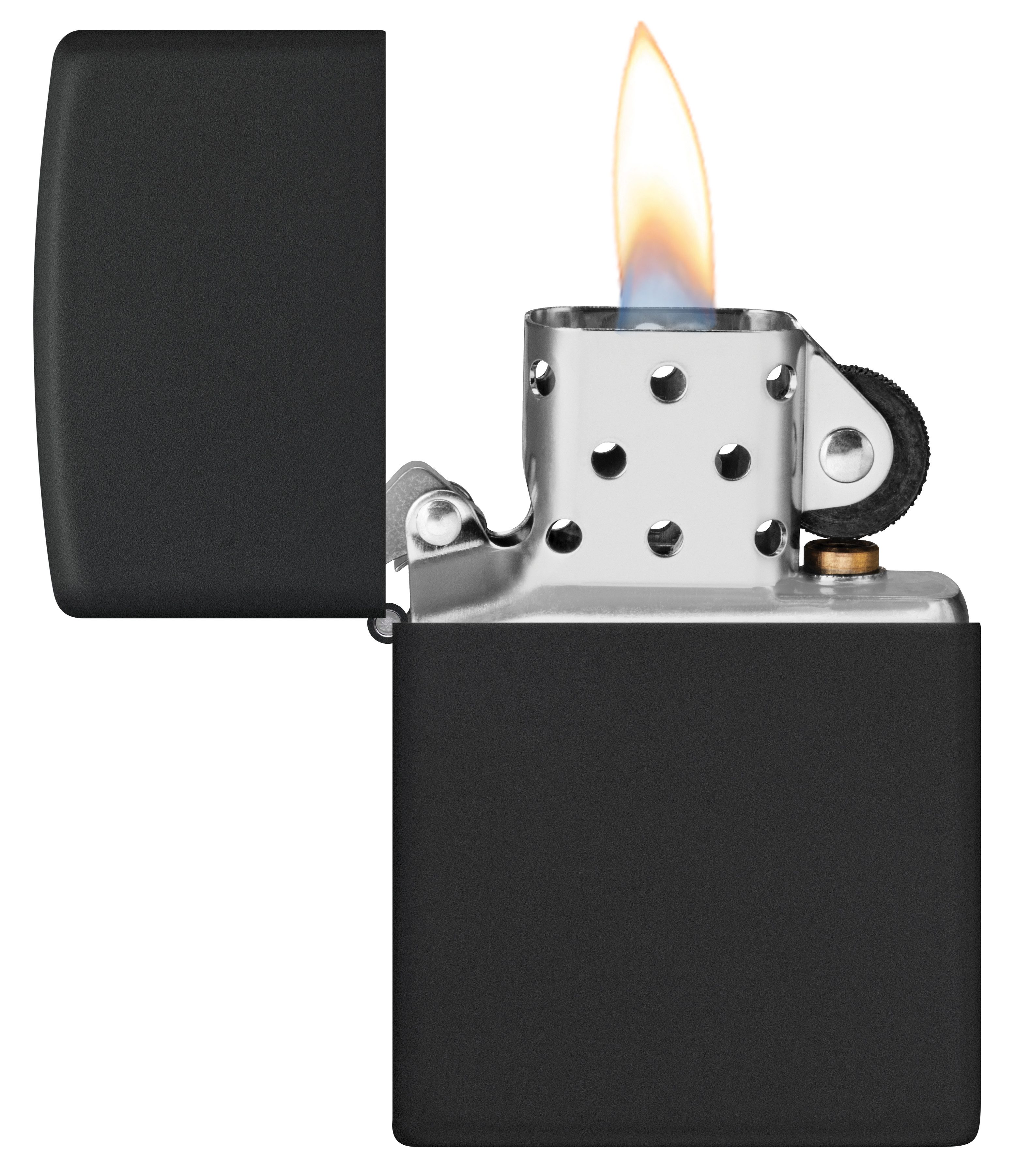 Zippo Feuerzeuge Zippo Sturmfeuerzeug - Base Model - Nachfüllbar Windfest Geschenkbox