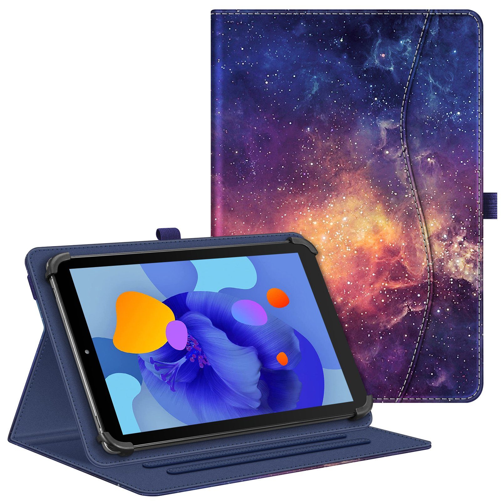 AKNICI Custodia Cover per Blackview Tab60 Tablet 8,68 Pollici, Pelle PU Cover Custodia Protettiva con Cinghia di Sicurezza e Magnete e Funzione di Supporto per Blackview Tab60 Tablet 8,68 Pollici