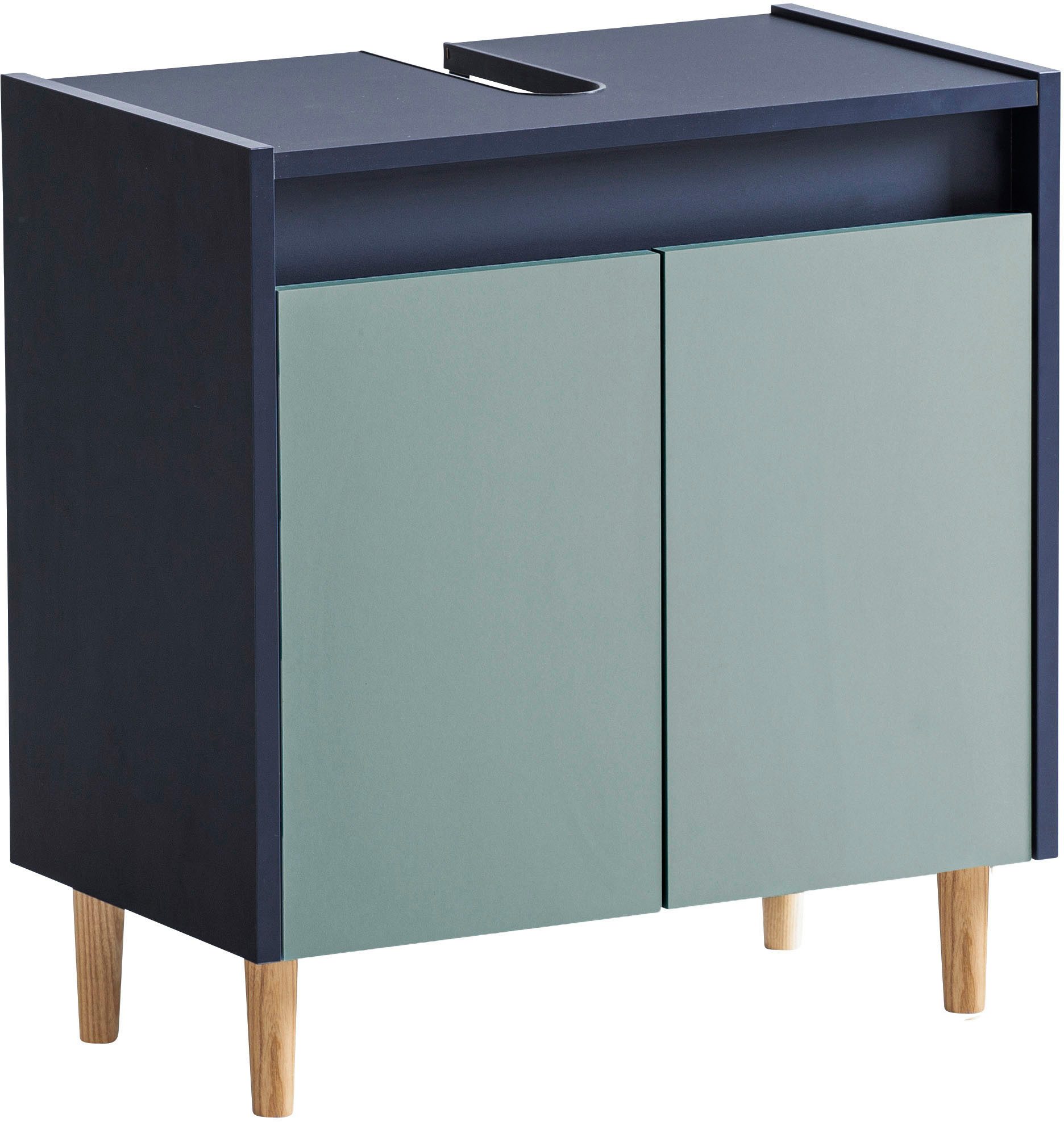 welltime Waschbeckenunterschrank Lovis, Waschbeckenunterschrank, Made in Germany, B: 56 cm Solide Verarbeitung - Dieses Produkt ist in Deutschland gefertigt