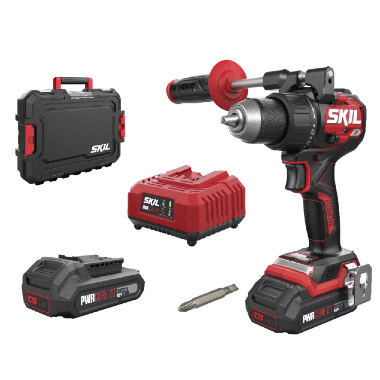 SKIL Akku-Bohrschrauber Perceuse-visseuse sans fil Skil 20V 3080 HC (2x2,0 Ah avec coffret), 20 V, (Skil 20V 3080 HC Akku-Bohrschrauber (2x2,0 Ah Koffer)