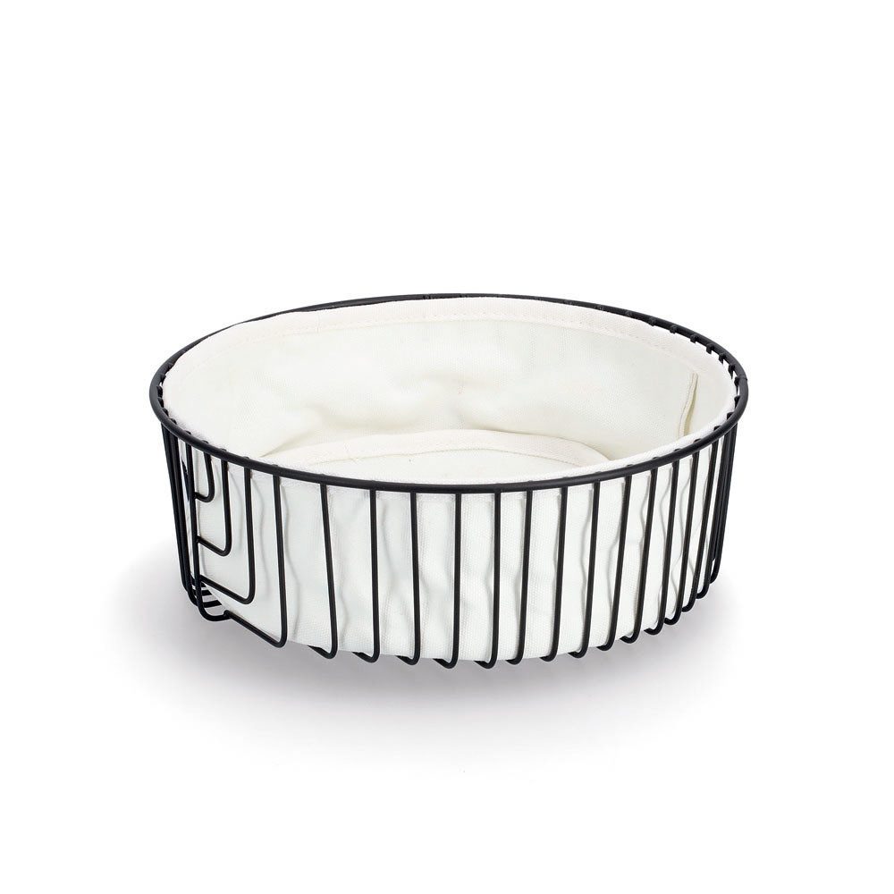 Zeller Present Brotkorb, Baumwolle, Metall, (1-tlg), Industrial-Stil, m. Beutel
