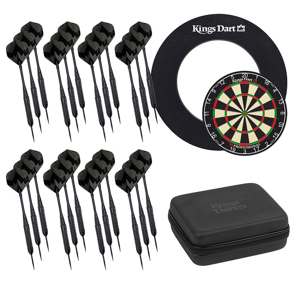 Kings Dart Dartscheibe Dart-Set Professional, Dartscheibe in Turniergröße