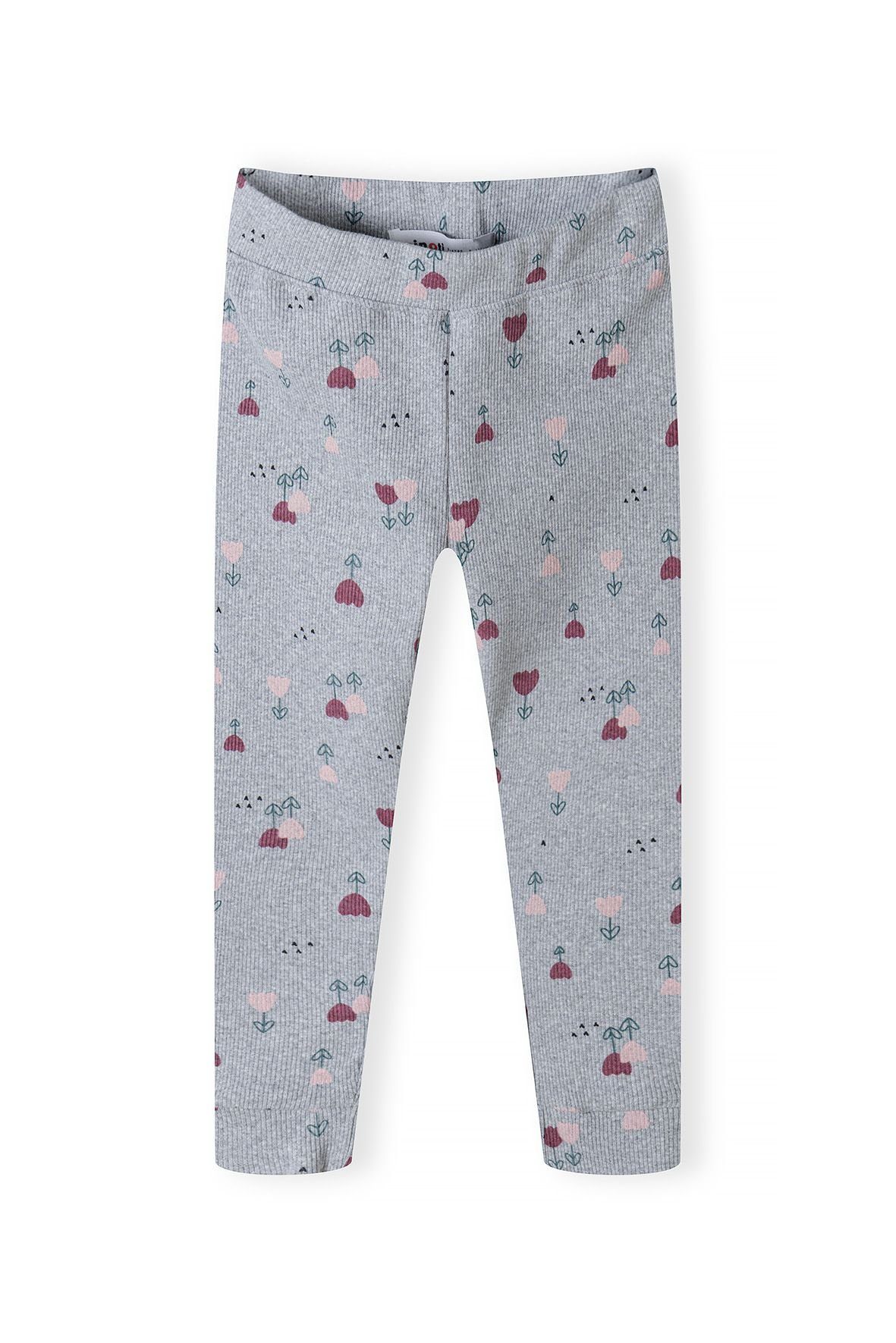 Grau Leggings MINOTI (1y-14y) Leggings Gerippte